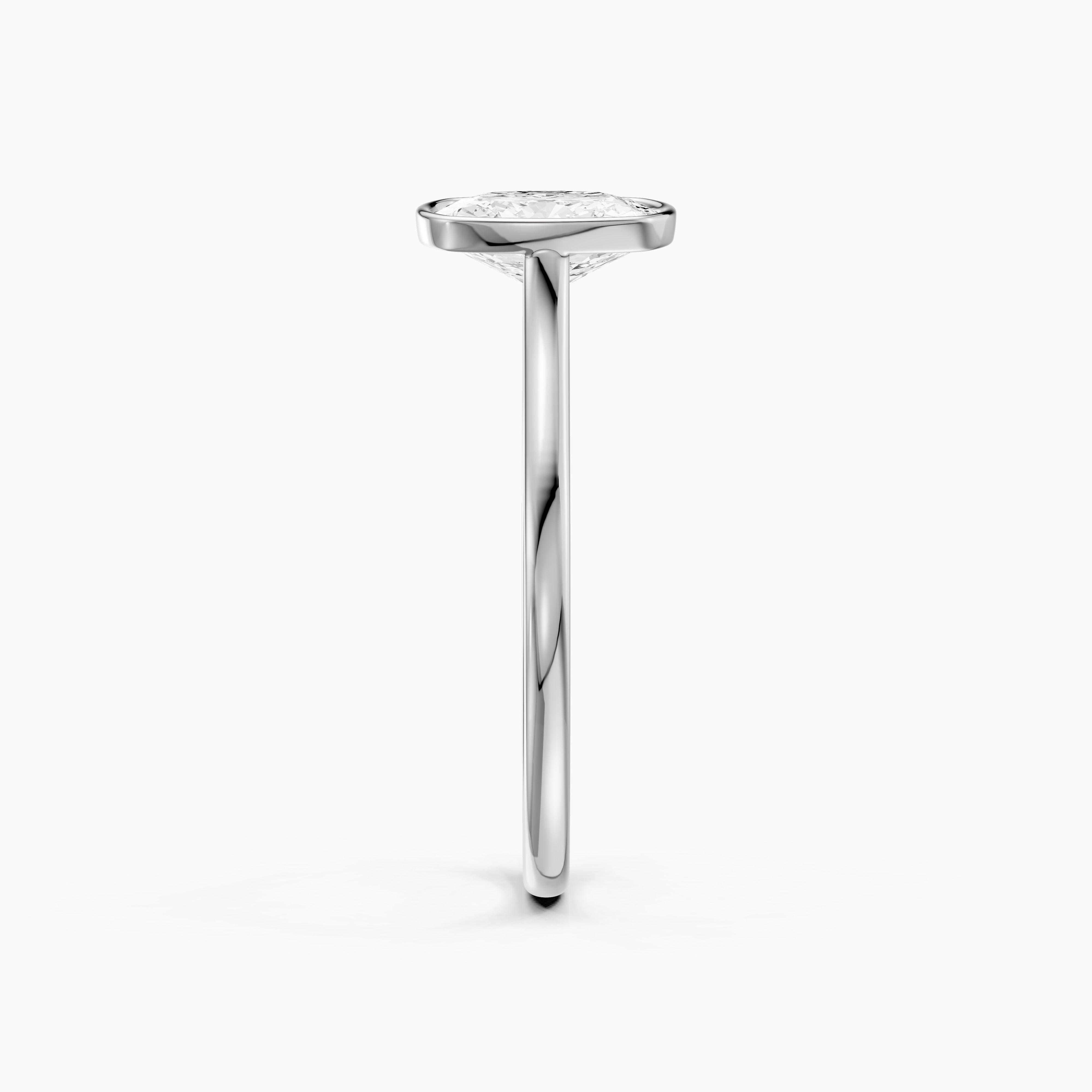 Marlyn Elongated Cushion Cut Bezel Set Lab Grown Diamond Ring
