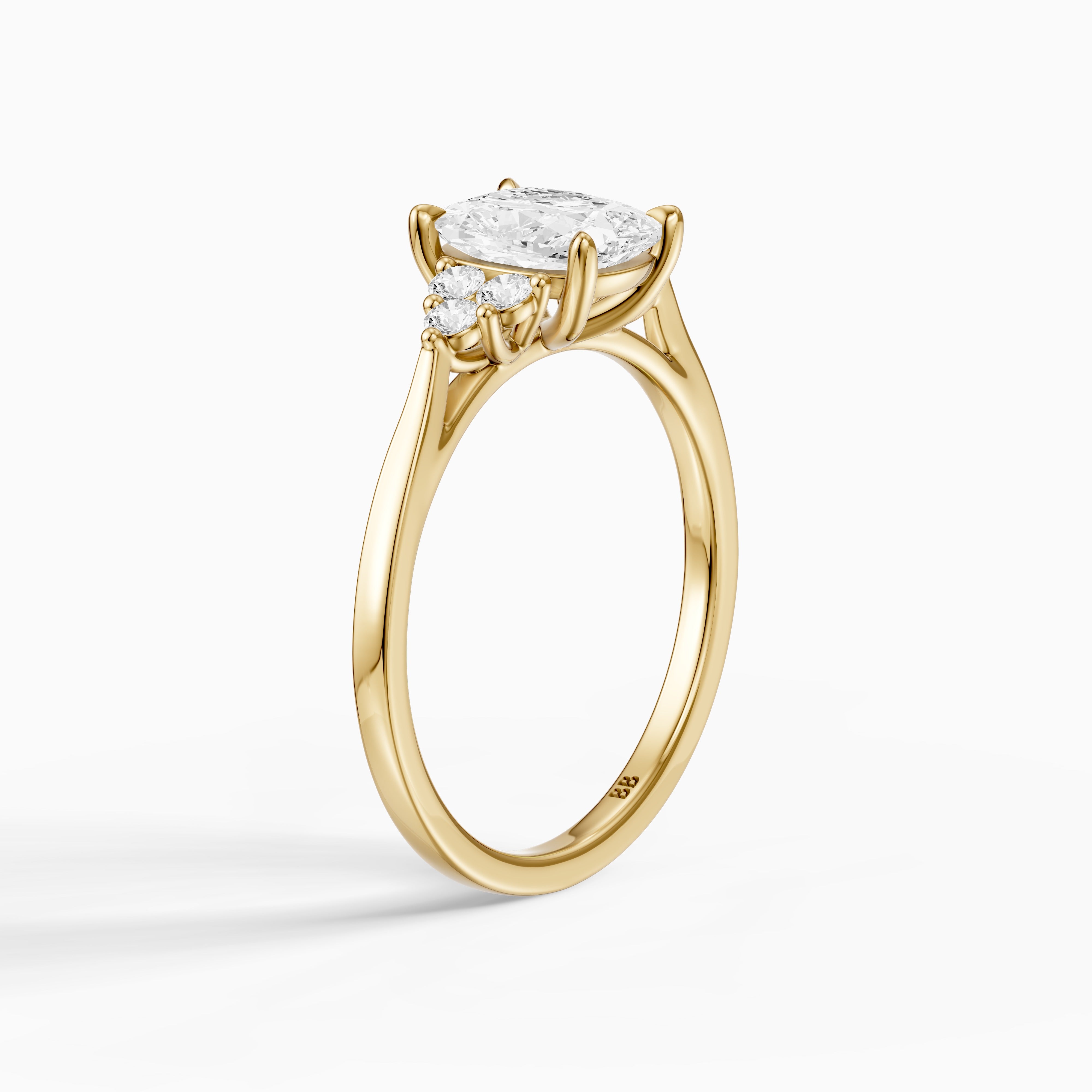 Novaly Elongated Cushion Cut Vintage Inspired Moissanite Diamond Ring