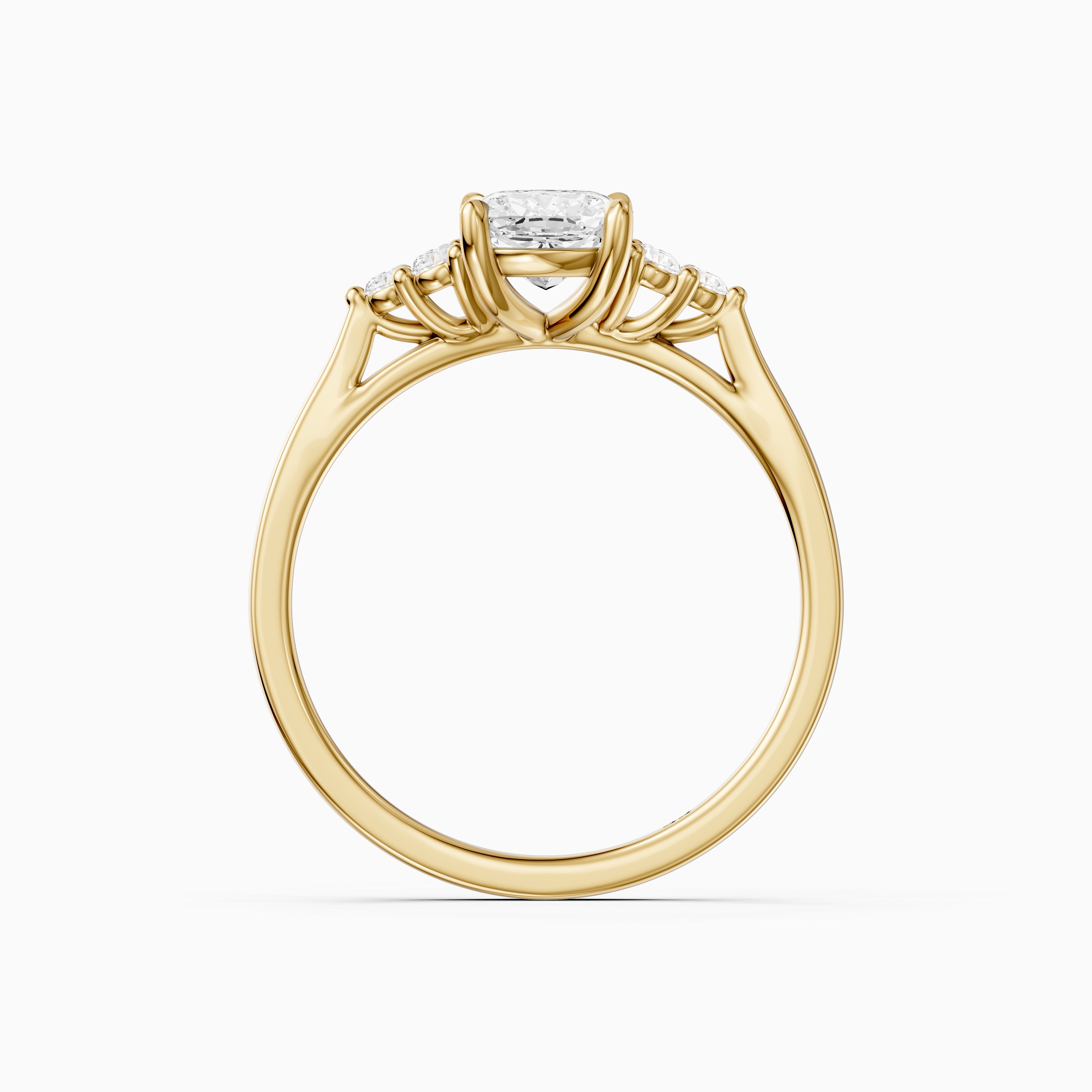 Novaly Elongated Cushion Cut Vintage Inspired Lab Grown Diamond Ring