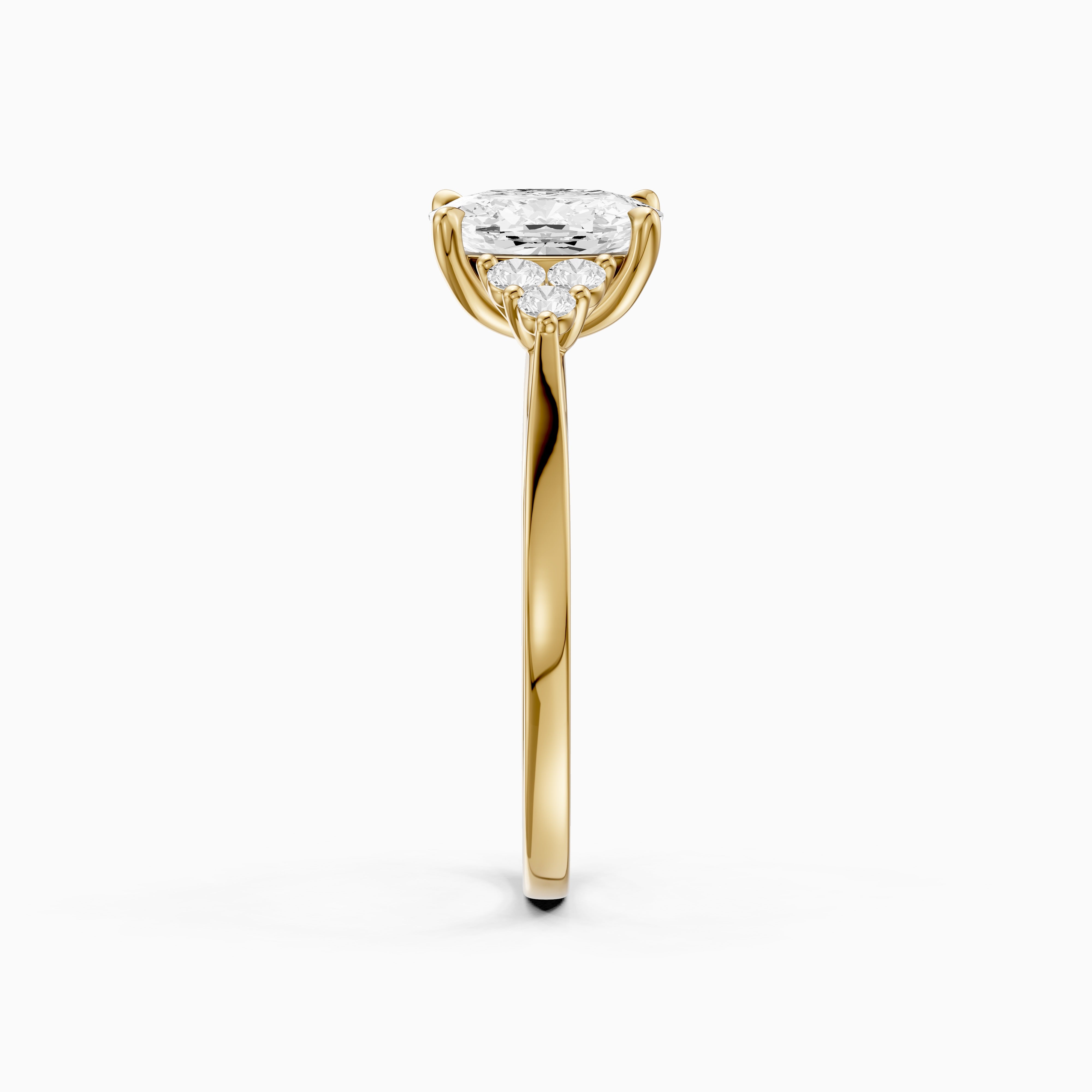 Novaly Elongated Cushion Cut Vintage Inspired Lab Grown Diamond Ring