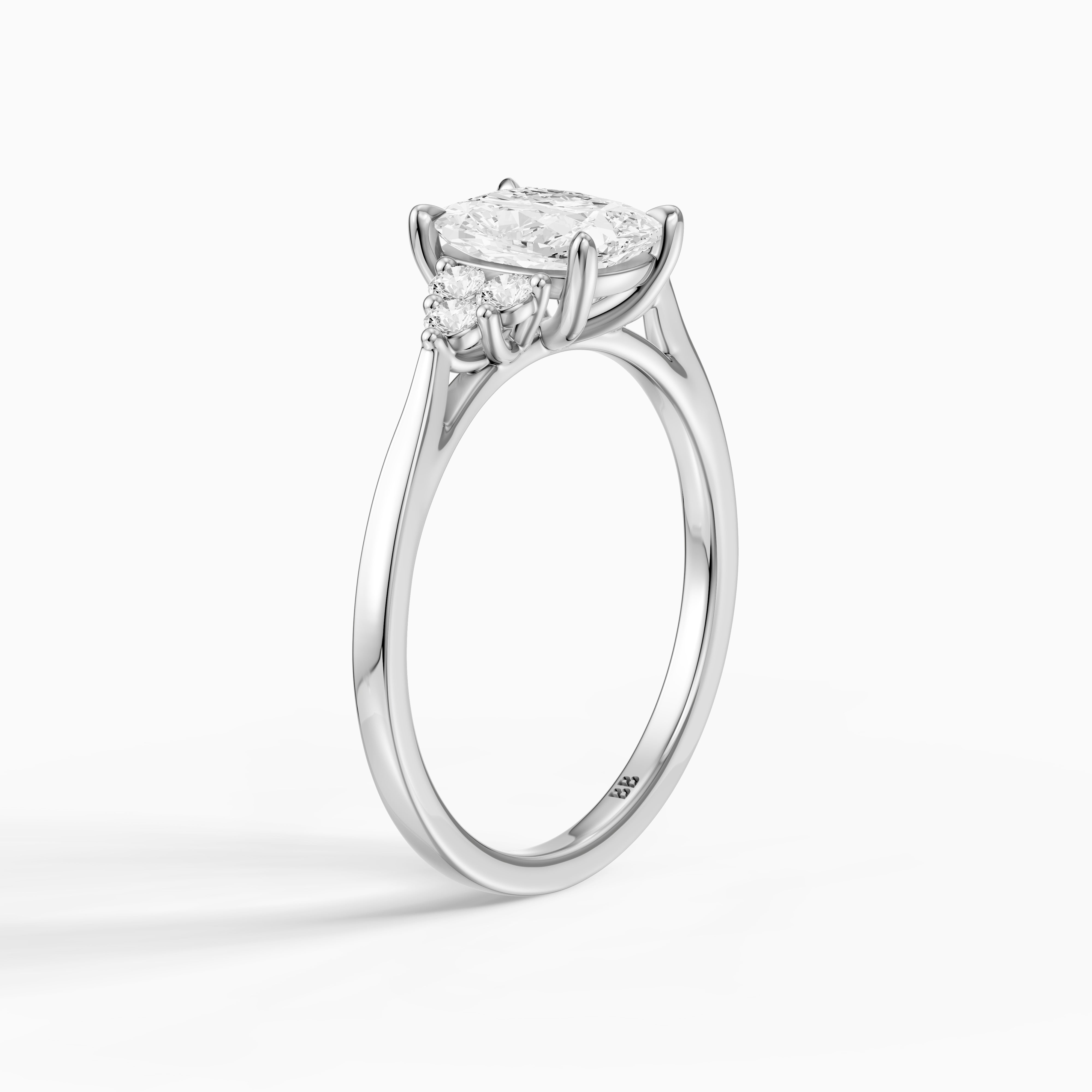 Novaly Elongated Cushion Cut Vintage Inspired Lab Grown Diamond Ring