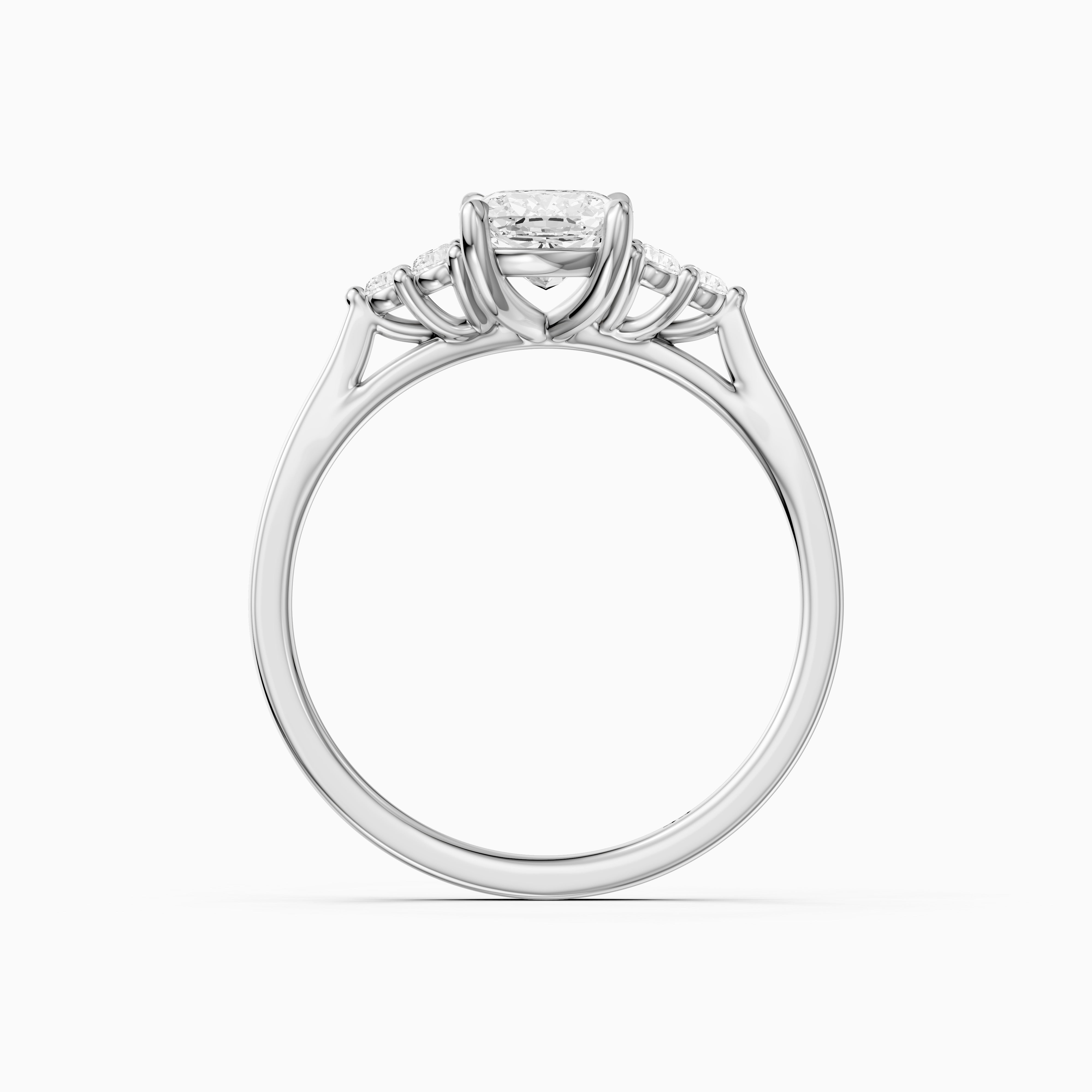 Novaly Elongated Cushion Cut Vintage Inspired Lab Grown Diamond Ring