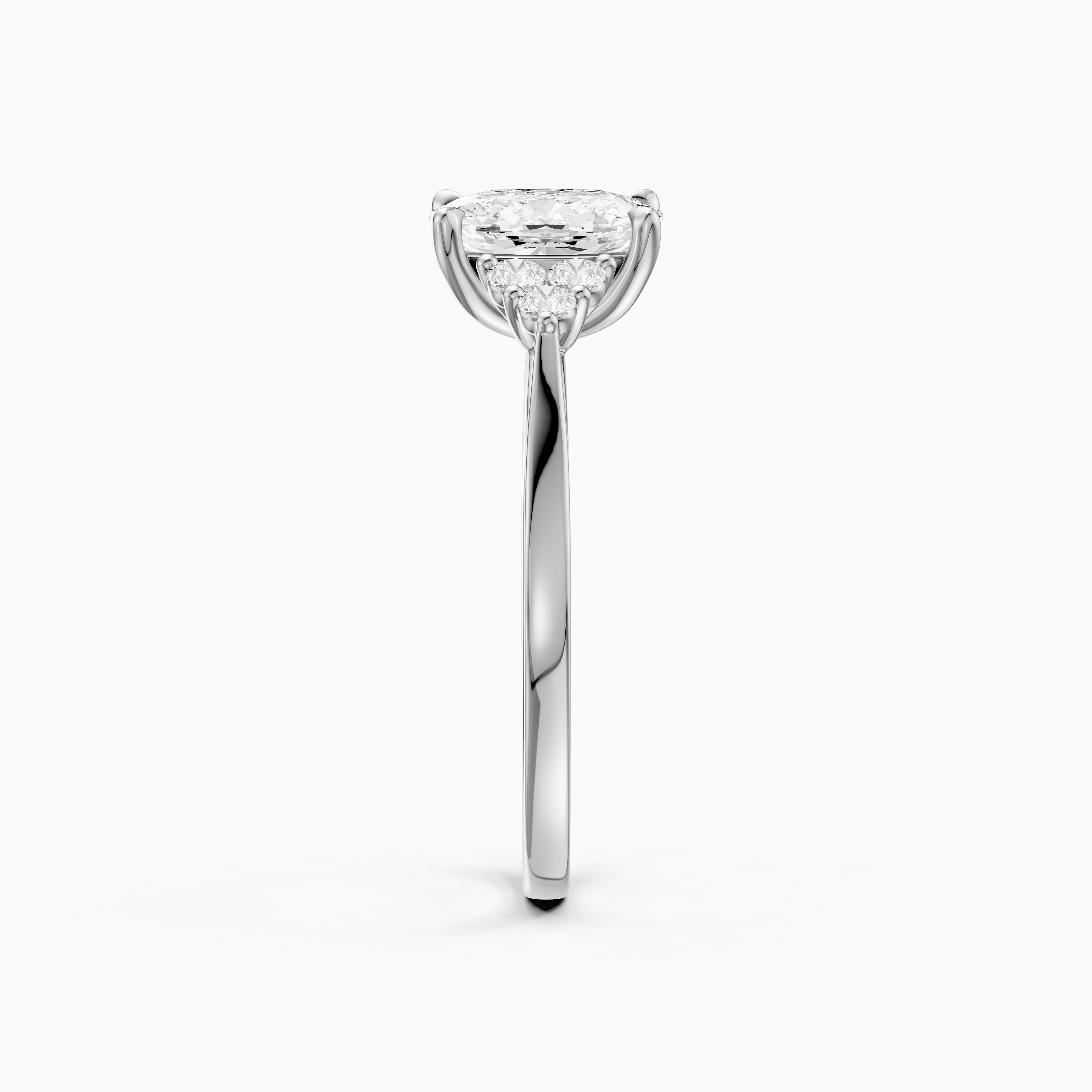 Novaly Elongated Cushion Cut Vintage Inspired Lab Grown Diamond Ring
