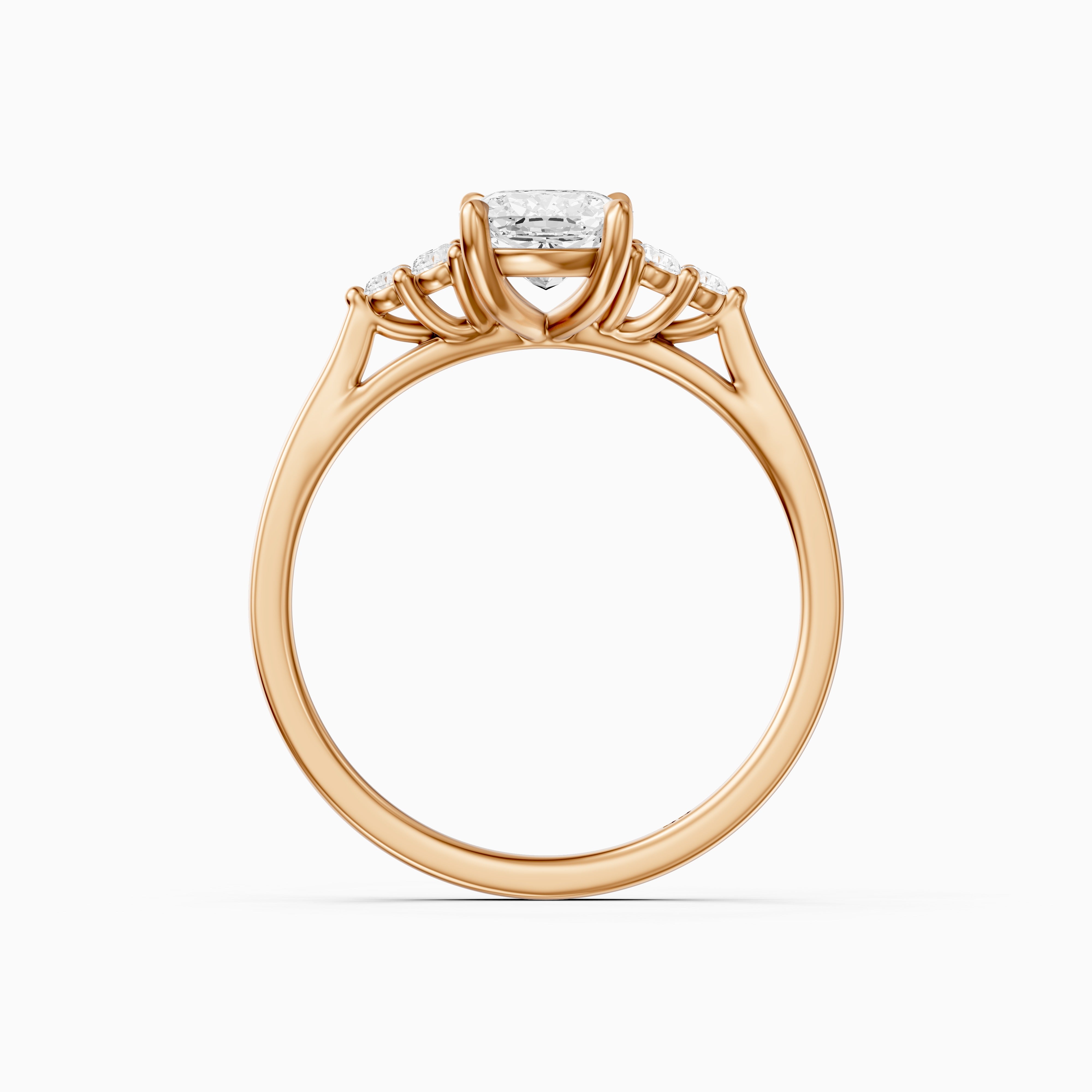 Novaly Elongated Cushion Cut Vintage Inspired Lab Grown Diamond Ring