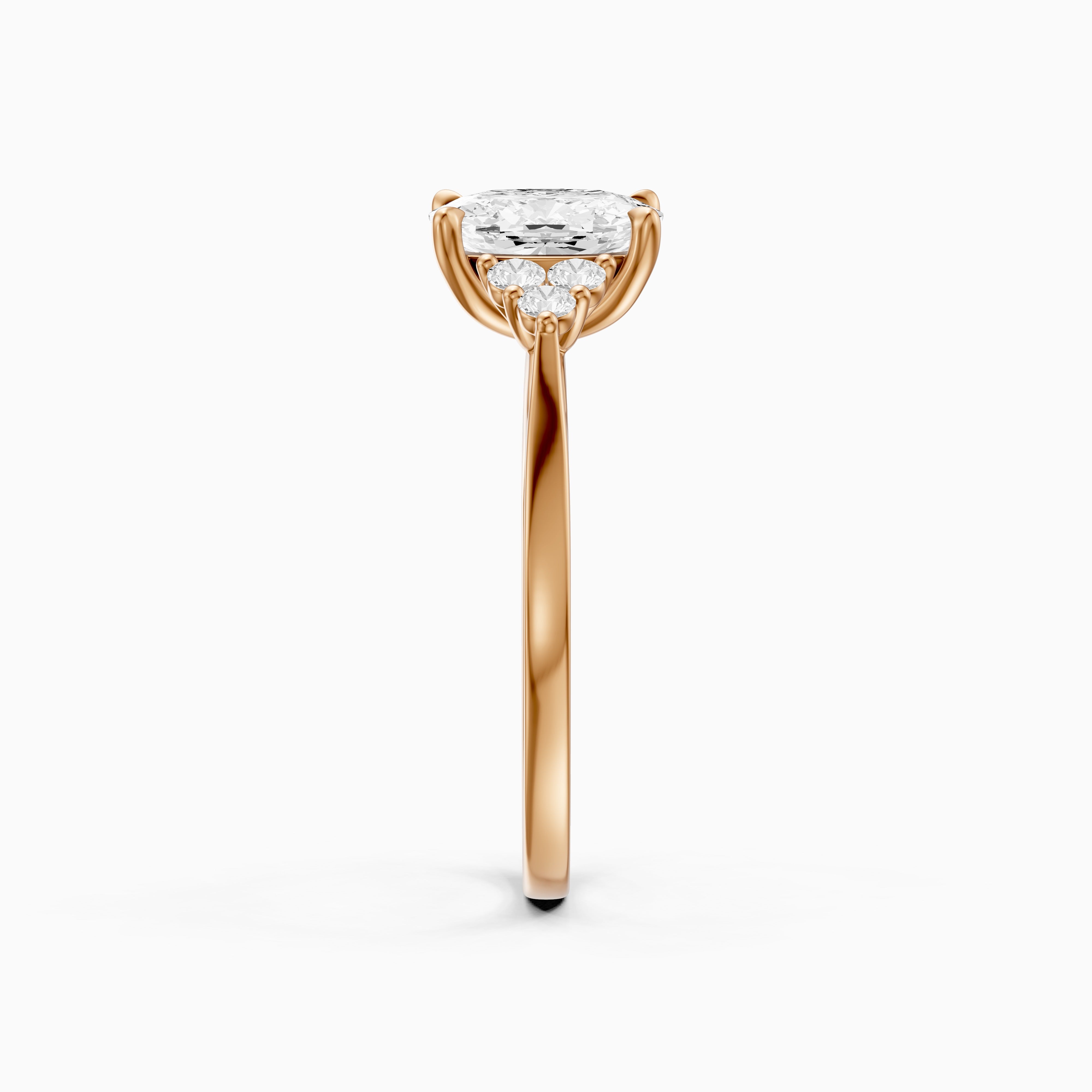 Novaly Elongated Cushion Cut Vintage Inspired Lab Grown Diamond Ring