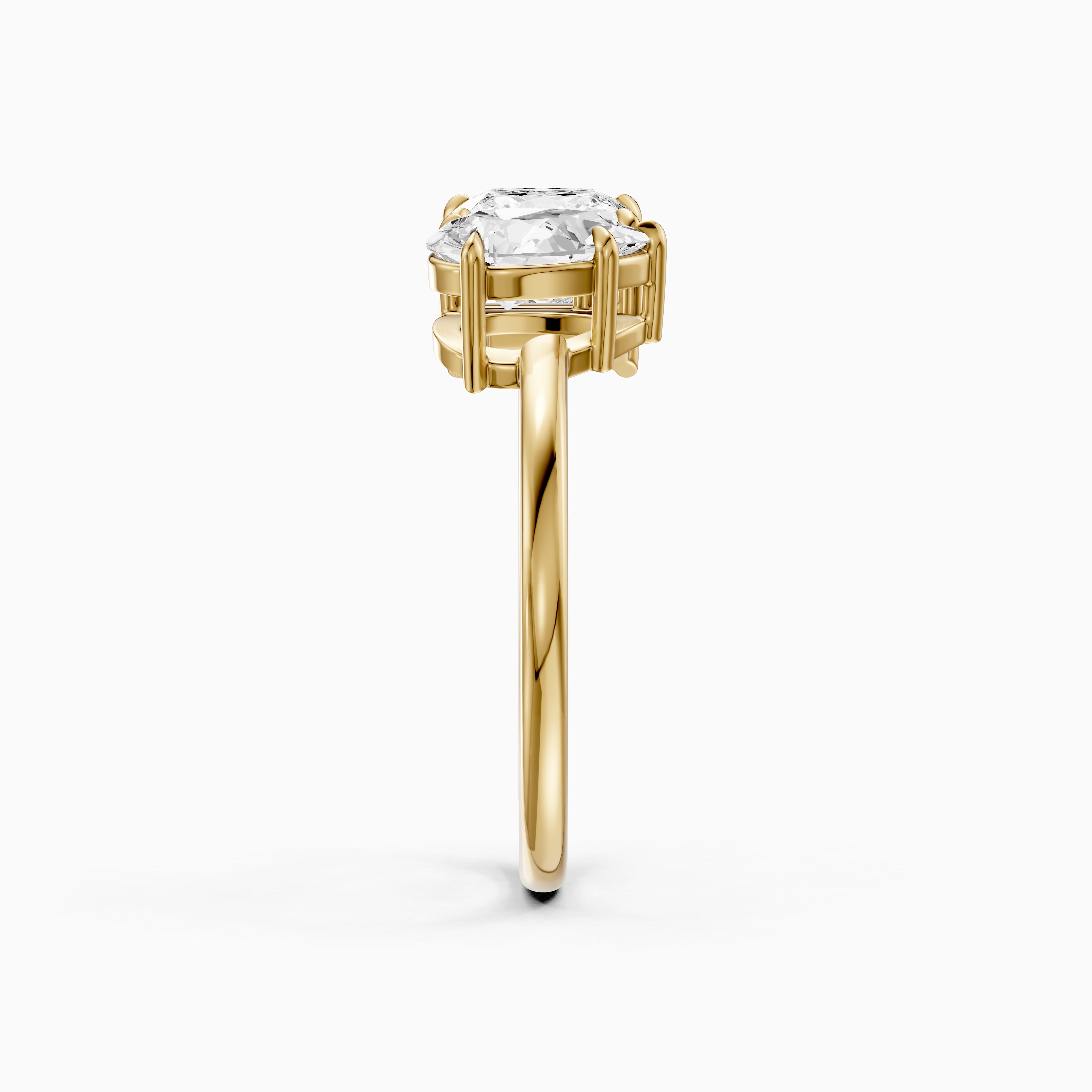 Scarlett Toi Et Moi Pave Ring With Princess and Pear Two Stone Lab Grown Diamond
