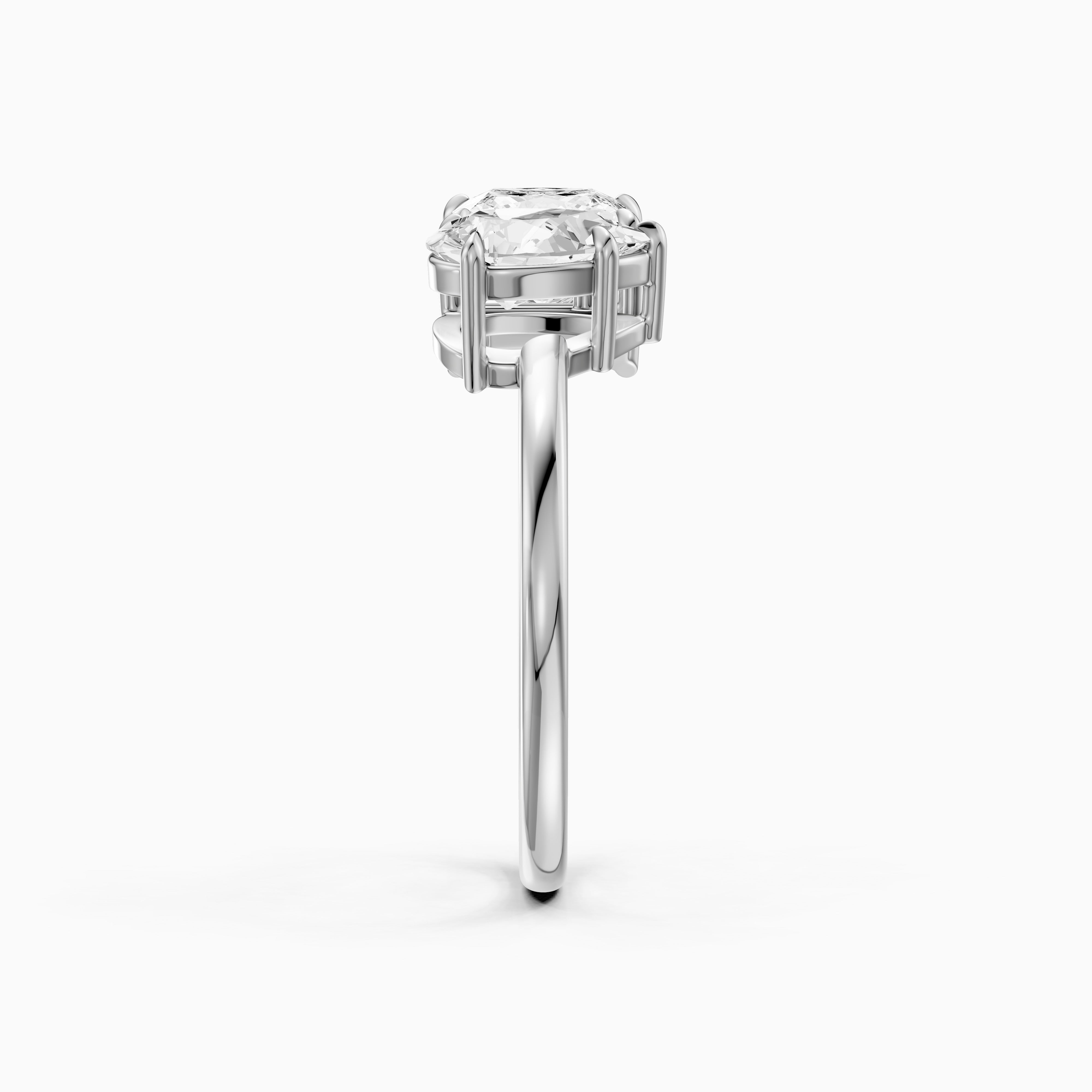 Scarlett Toi Et Moi Pave Ring With Princess and Pear Two Stone Lab Grown Diamond