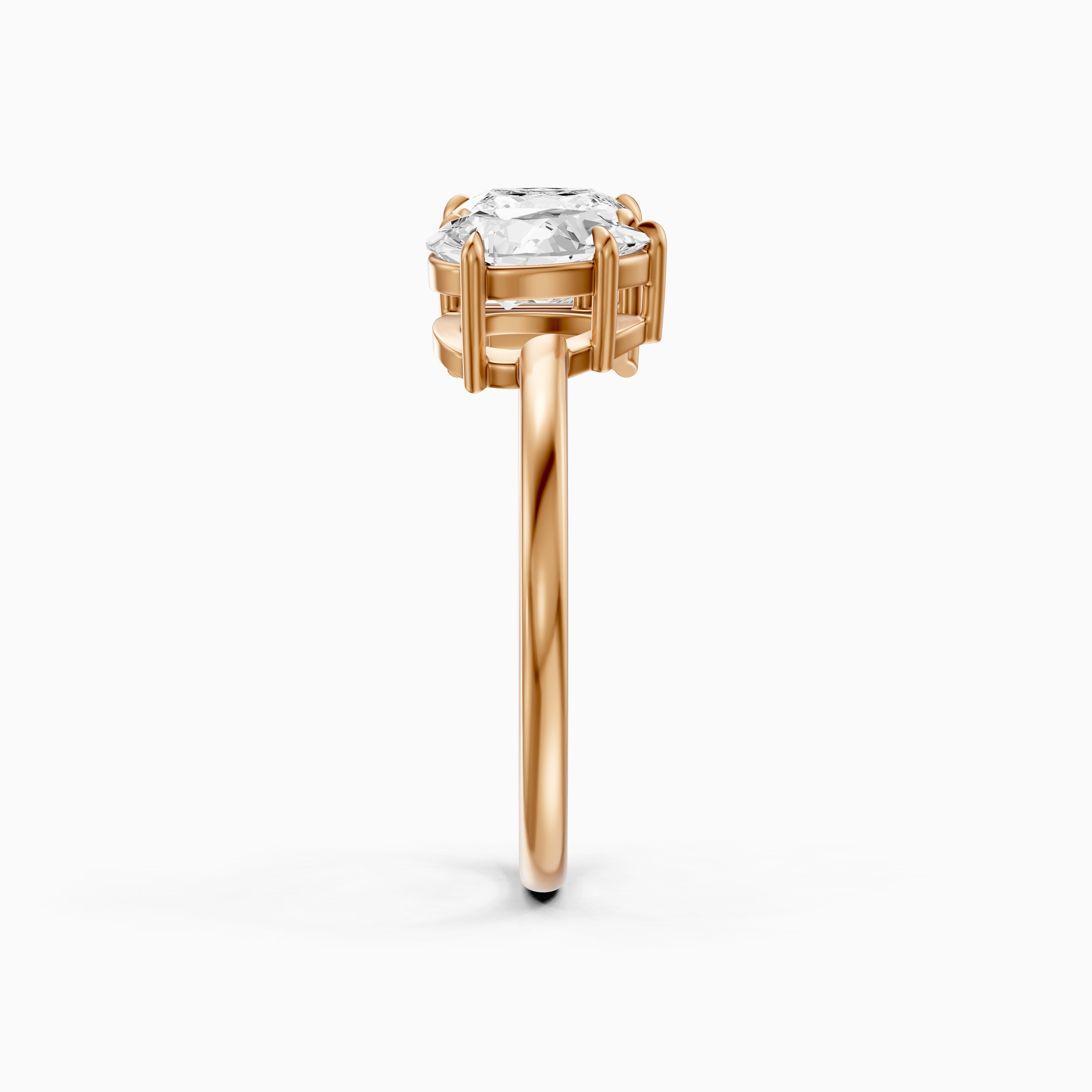 Scarlett Toi Et Moi Pave Ring With Princess and Pear Two Stone Lab Grown Diamond