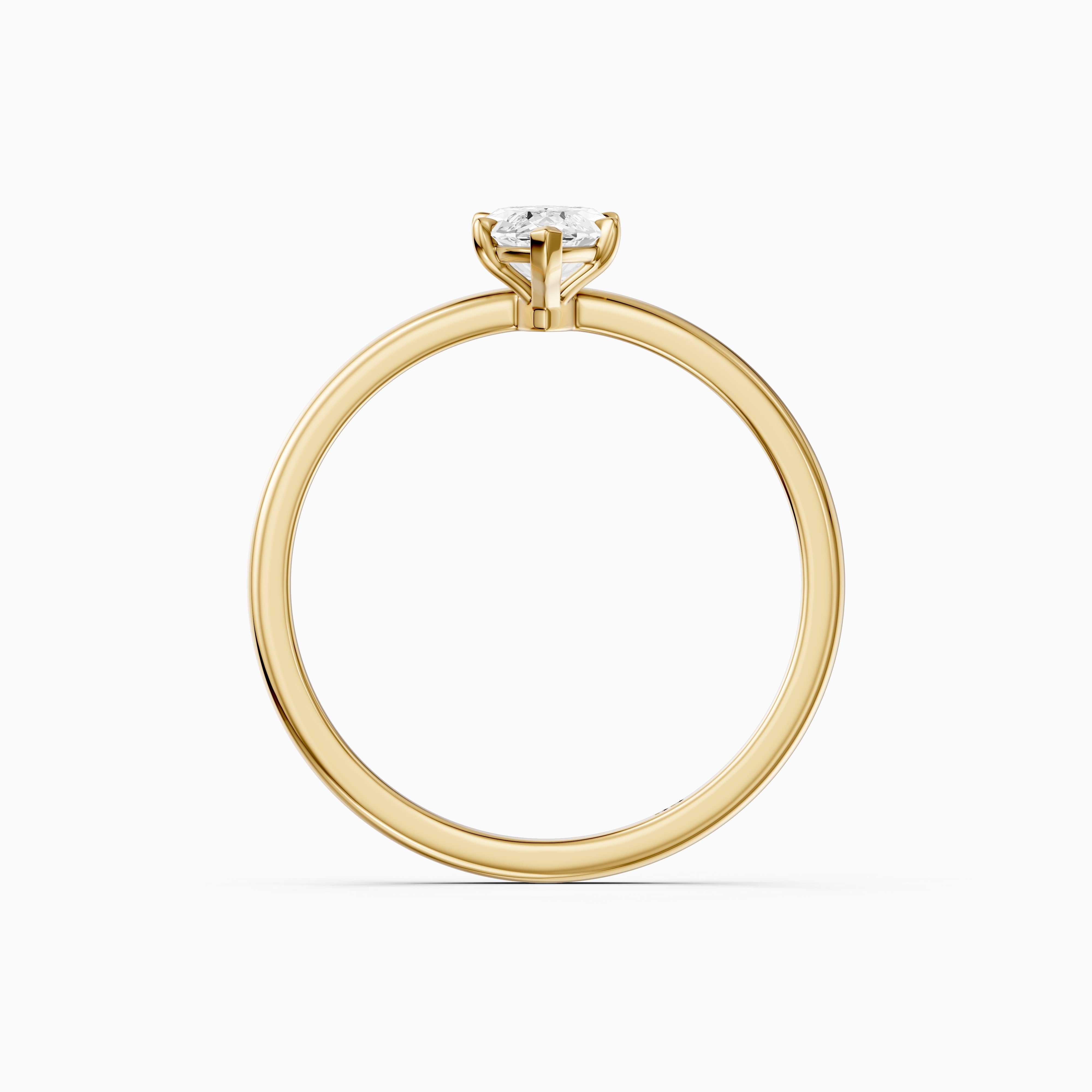 Shasta Marquise Cut Low Profile Solitaire Lab Grown Diamond Ring