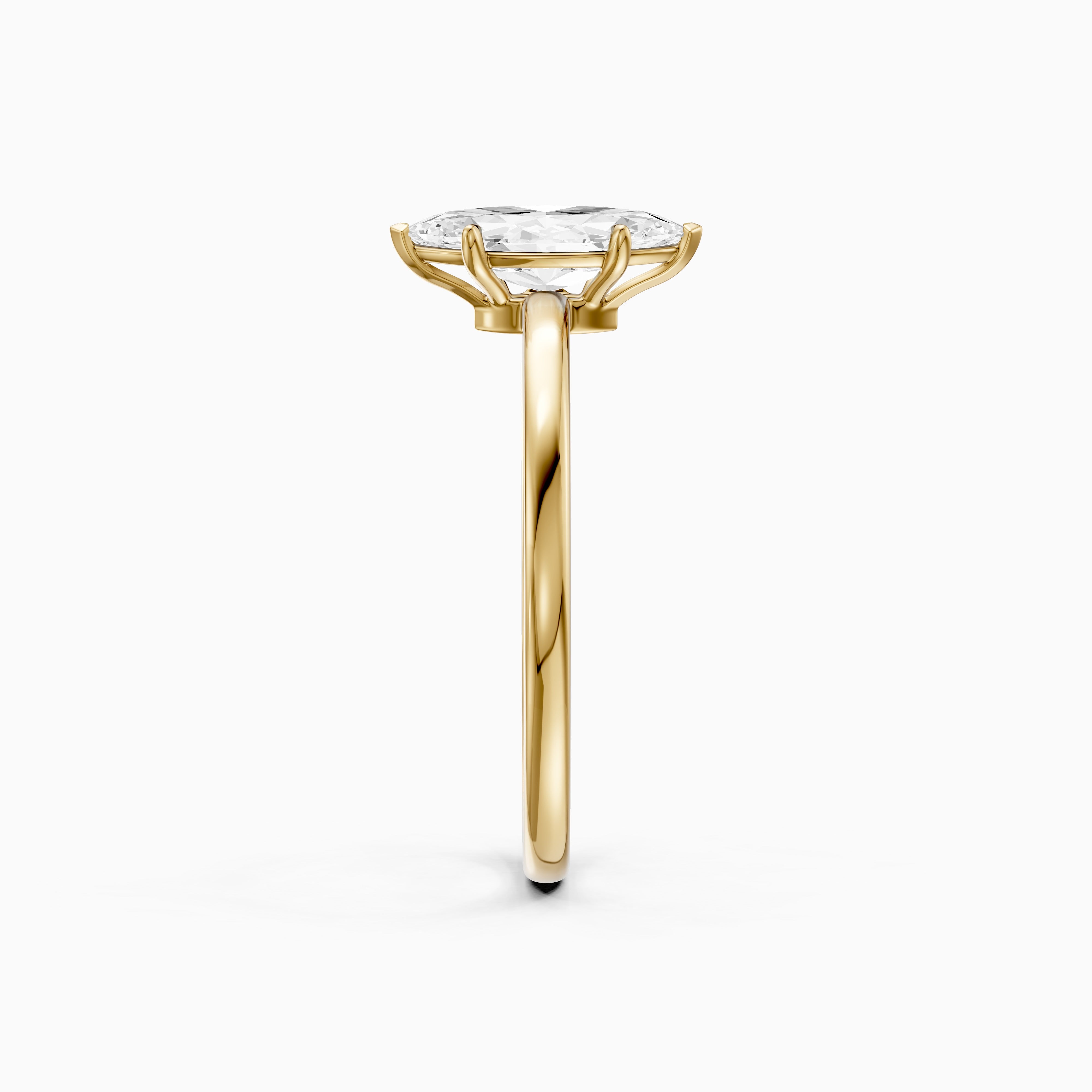 Shasta Marquise Cut Low Profile Solitaire Lab Grown Diamond Ring