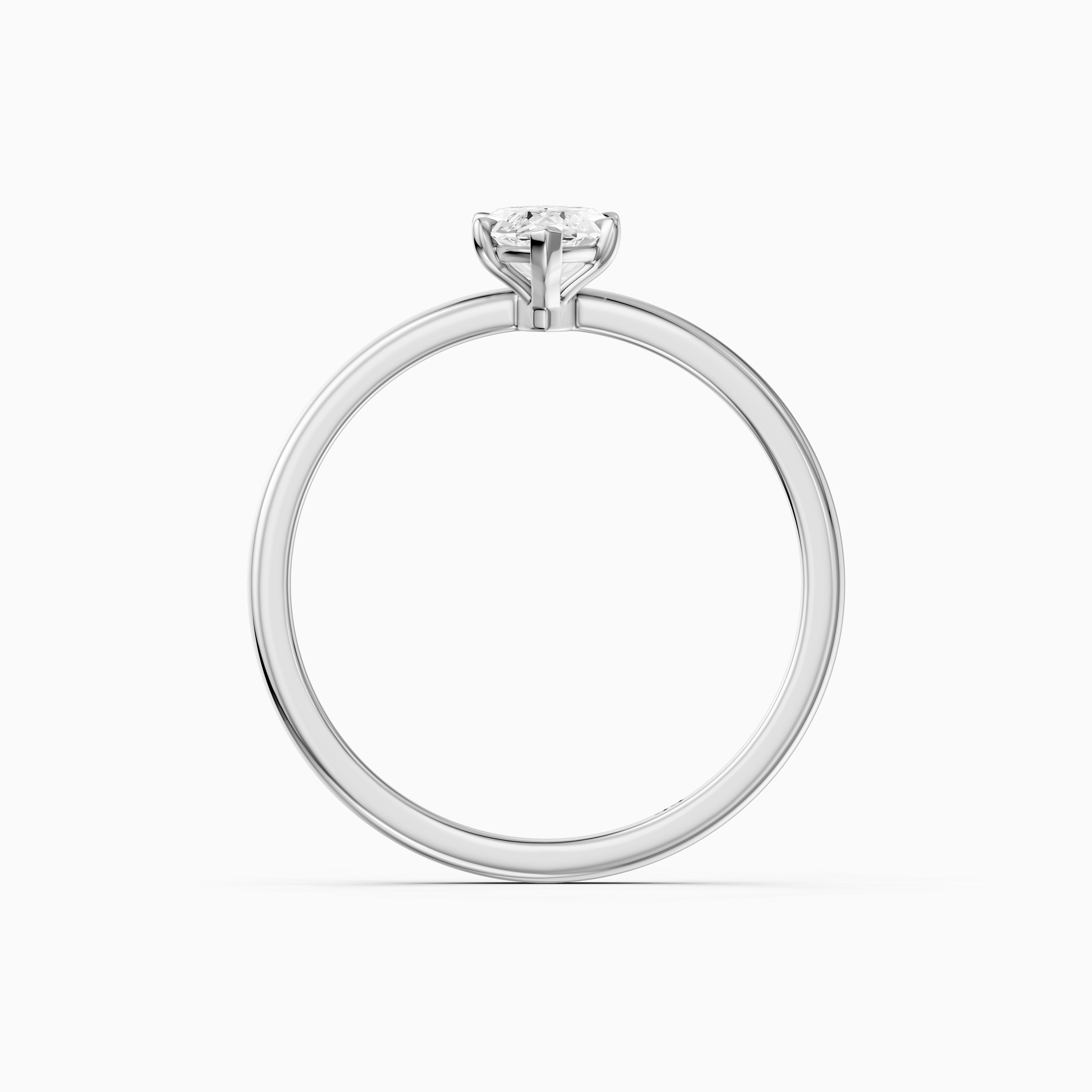 Shasta Marquise Cut Low Profile Solitaire Lab Grown Diamond Ring
