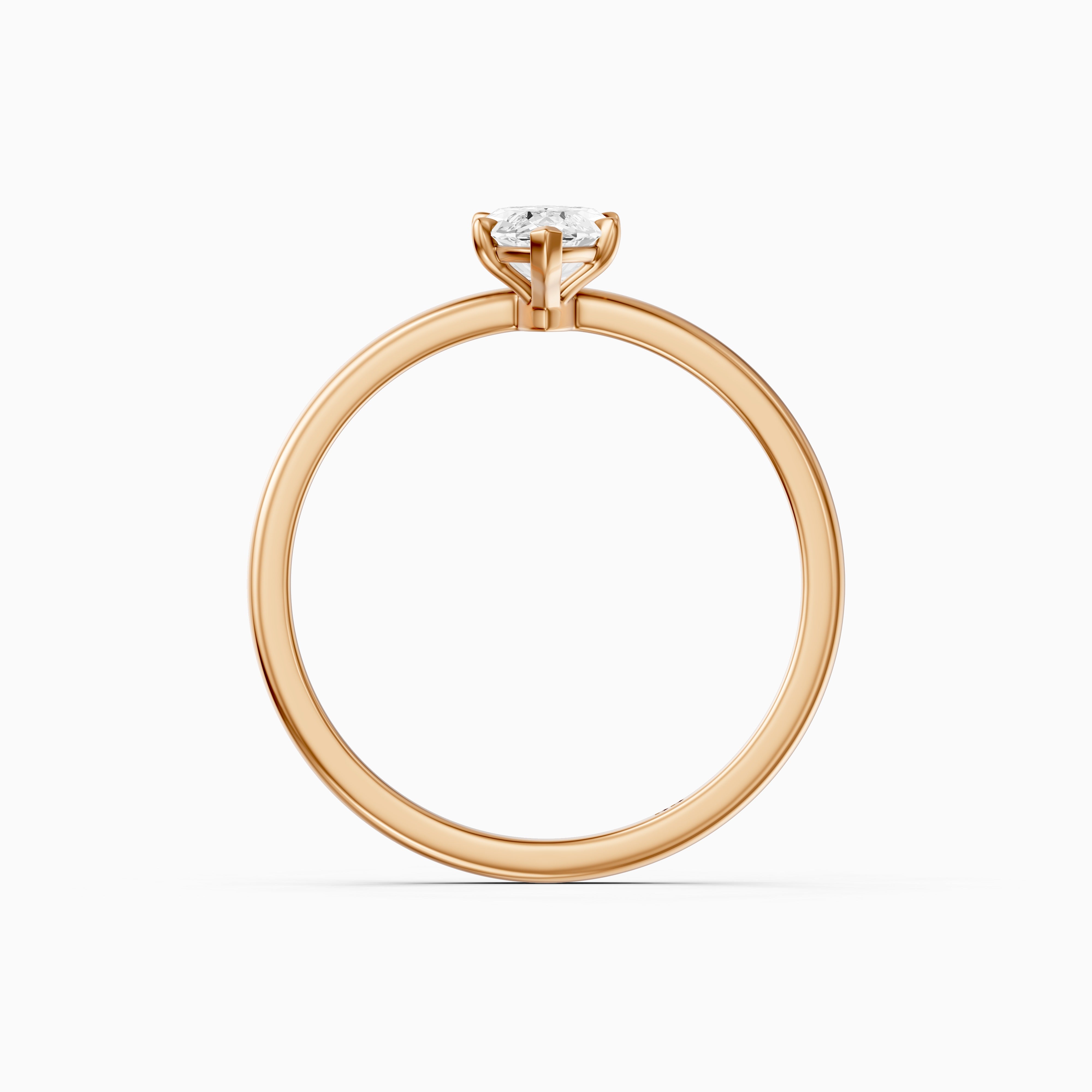 Shasta Marquise Cut Low Profile Solitaire Lab Grown Diamond Ring