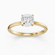 Skylyn Cushion Cut Low Profile Solitaire Lab Grown Diamond Ring