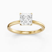 Sutton Princess Cut Low Profile Solitaire Lab Grown Diamond Ring