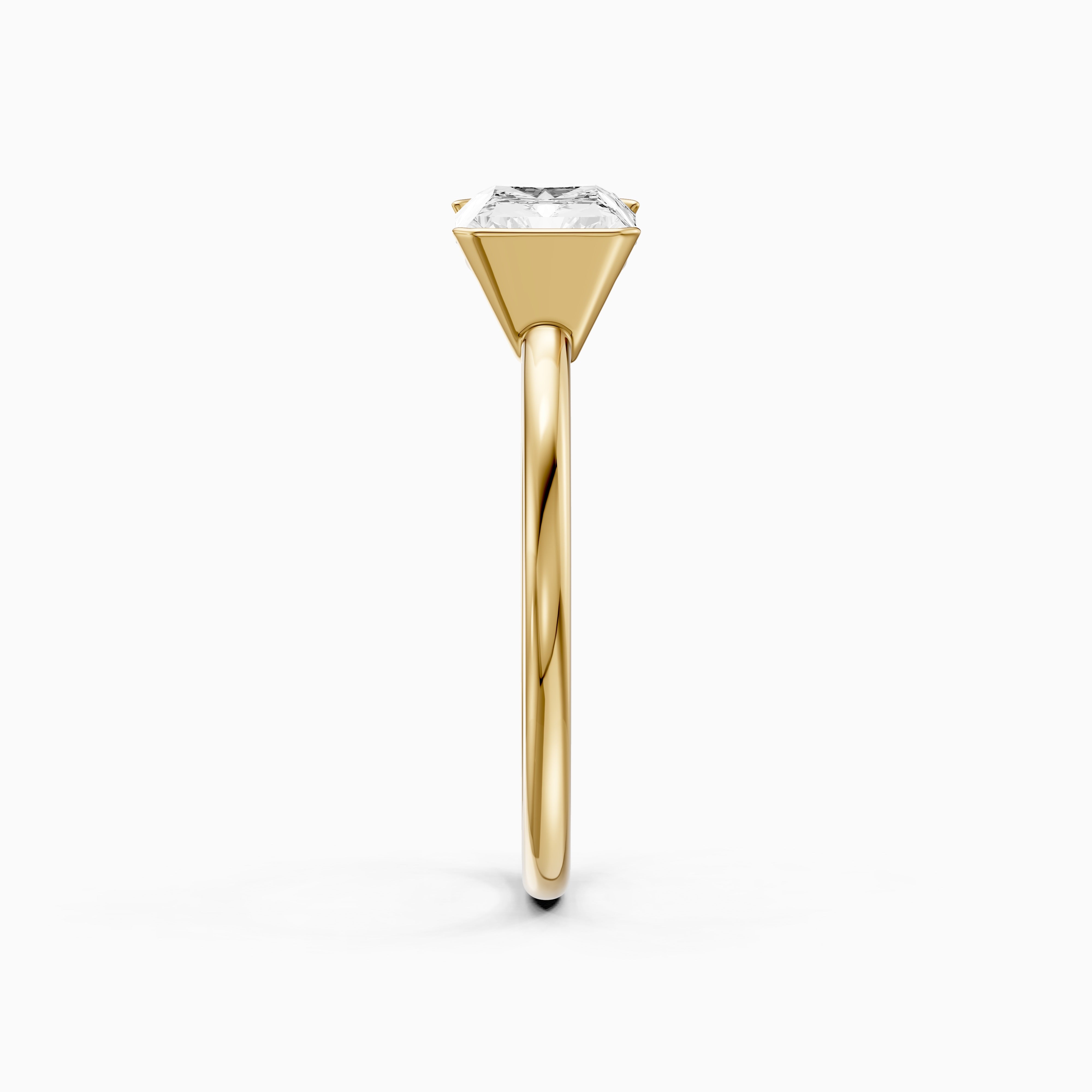 Penelope Radiant Cut East West Half Bezel Lab Grown Diamond Ring