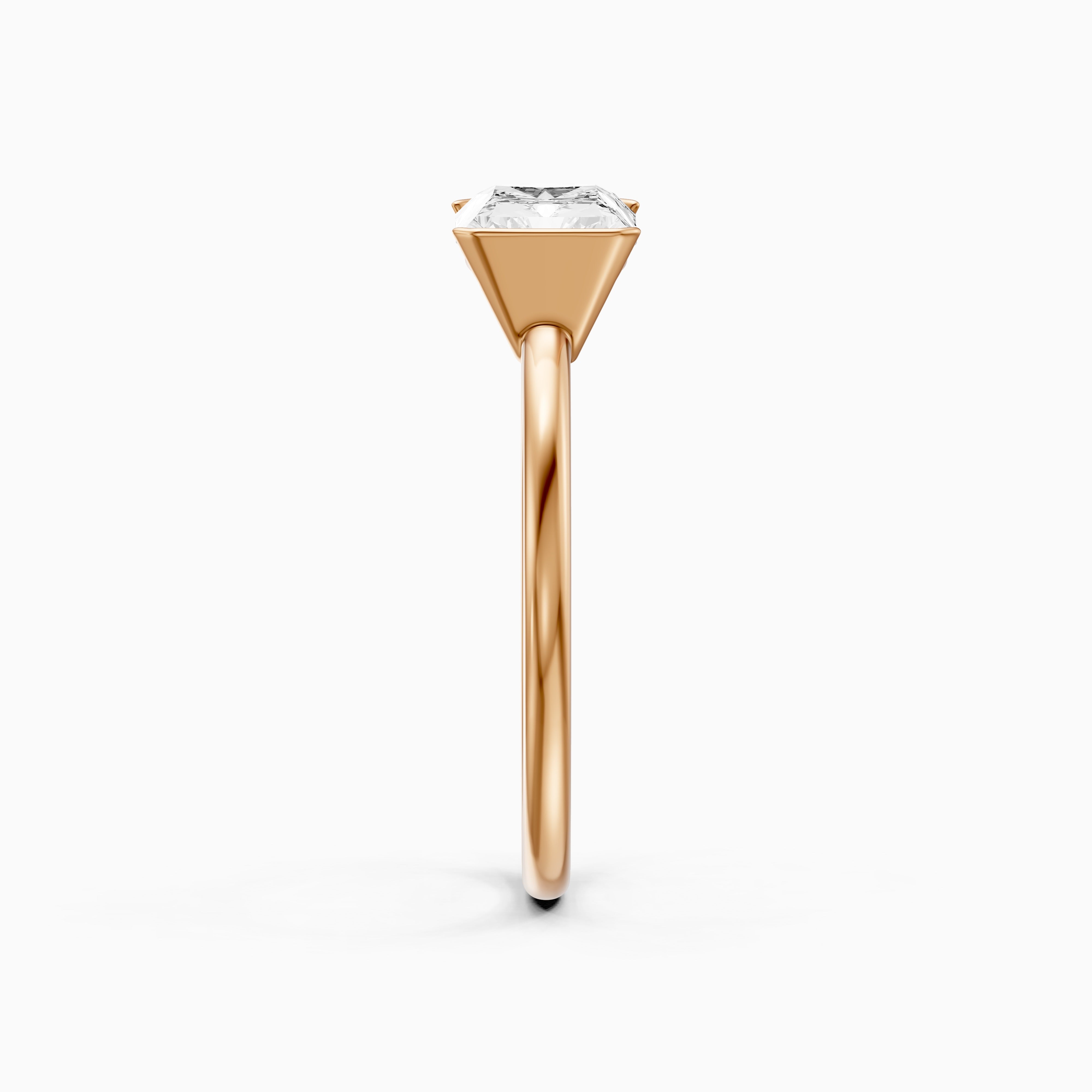 Penelope Radiant Cut East West Half Bezel Lab Grown Diamond Ring