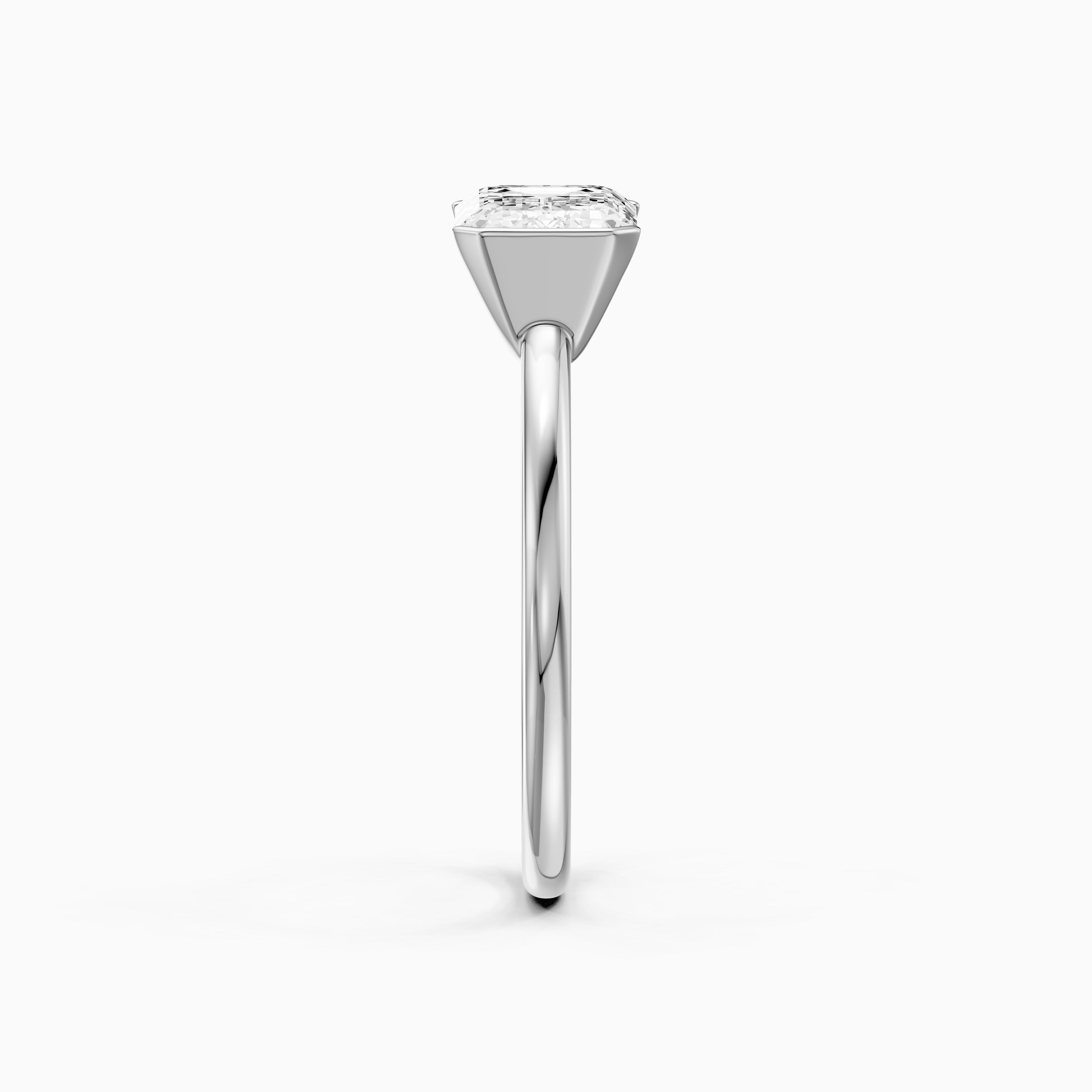 Kennedy Emerald Cut East West Half Bezel Lab Grown Diamond Ring