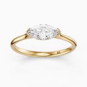 Delilah Marquise Cut East West Lab Grown Diamond Engagement Ring