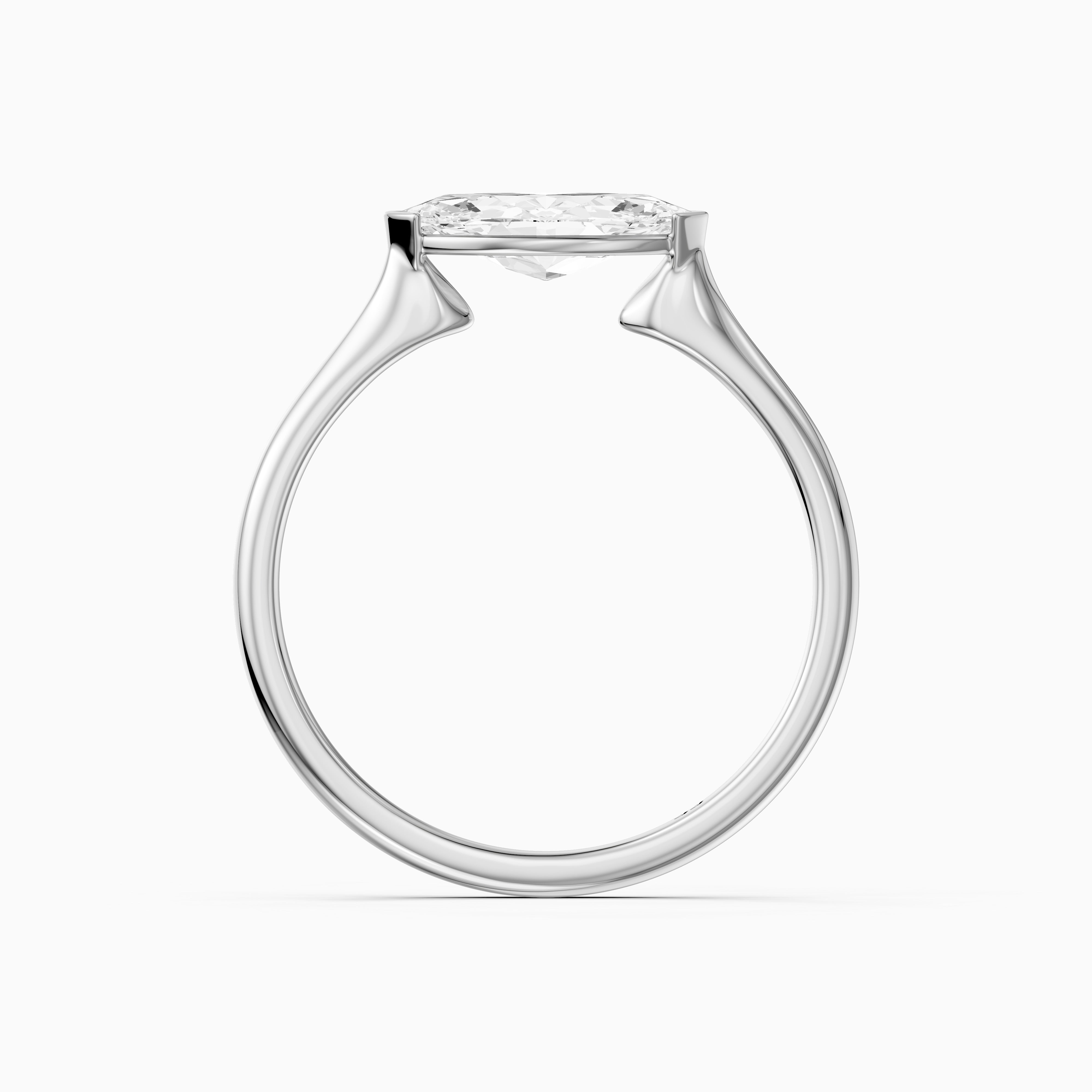 Delilah Marquise Cut East West Lab Grown Diamond Engagement Ring