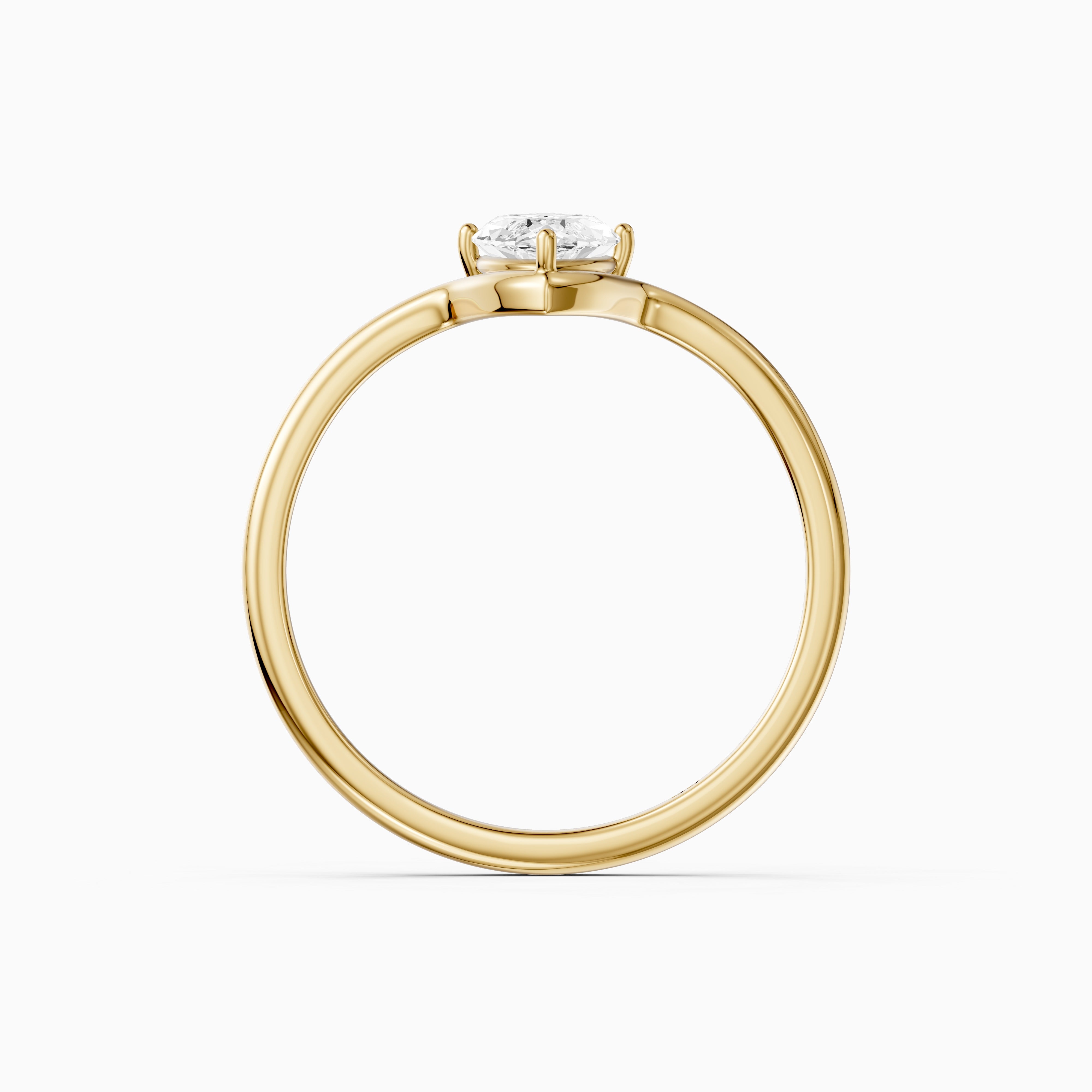 Andreaah Marquise Cut Solitaire Designer Moissanite Diamond Ring