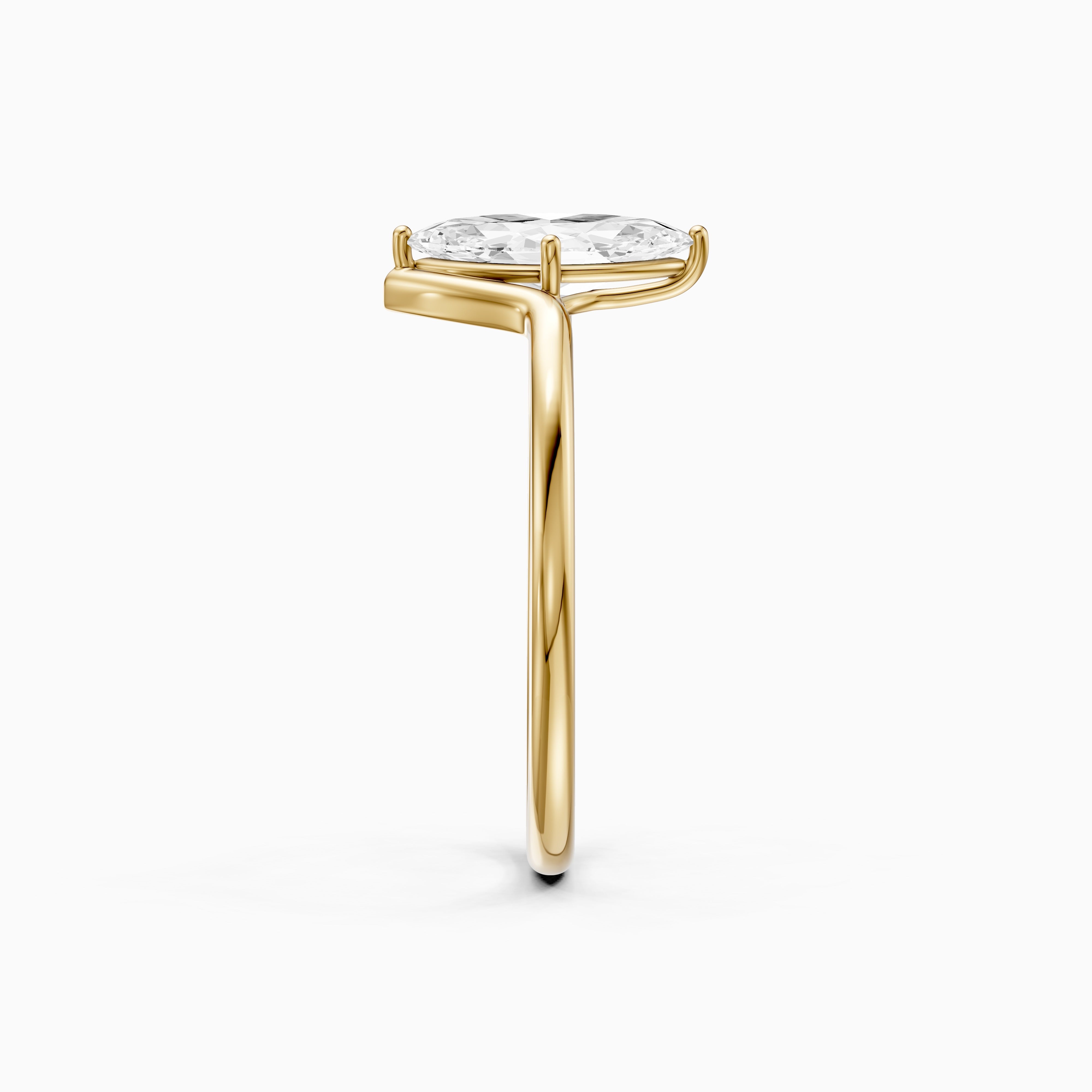 Andreaah Marquise Cut Solitaire Designer Moissanite Diamond Ring