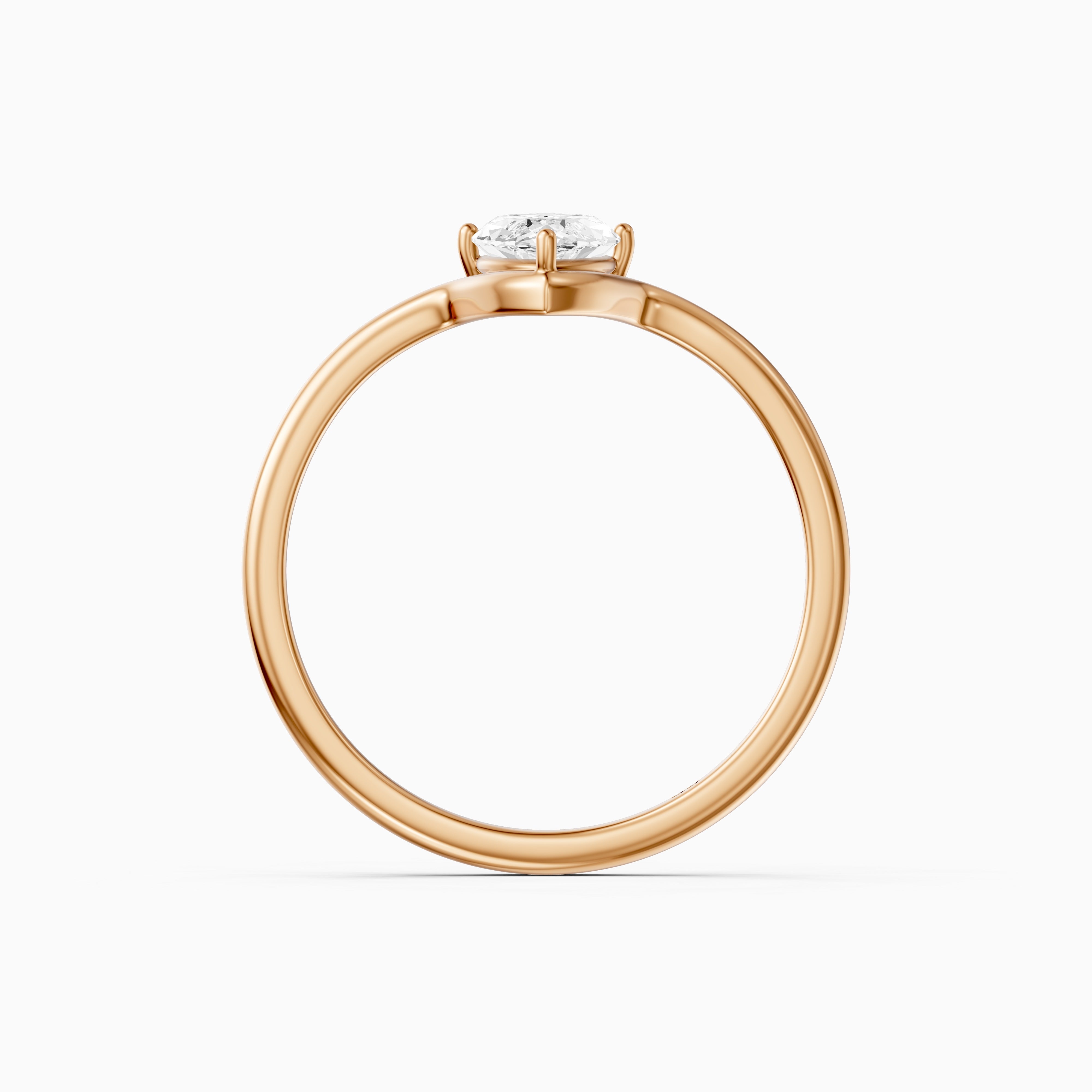 Andreaah Marquise Cut Solitaire Designer Moissanite Diamond Ring