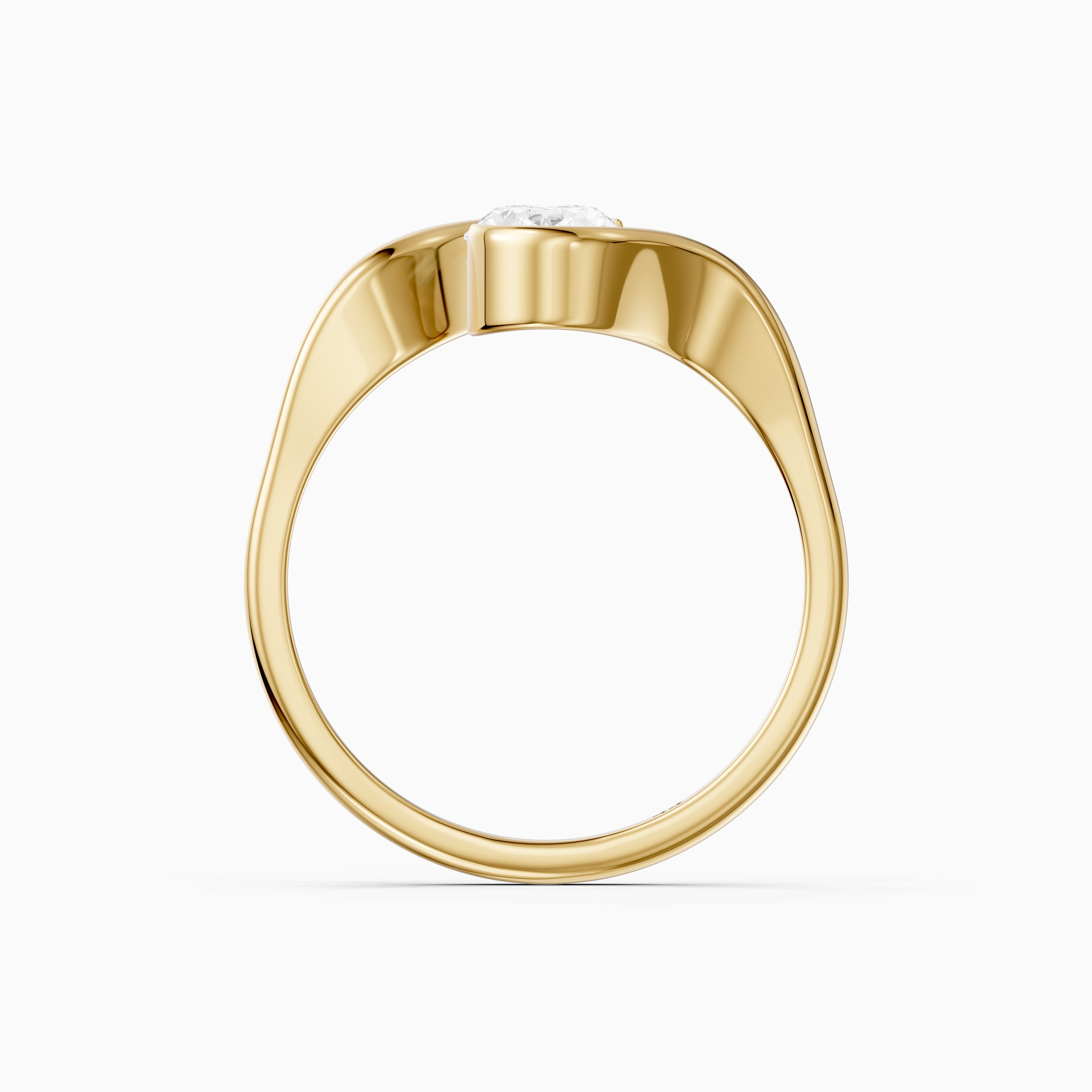 Brianna Oval Cut Bypass Lab Grown Diamond Engagement Ring