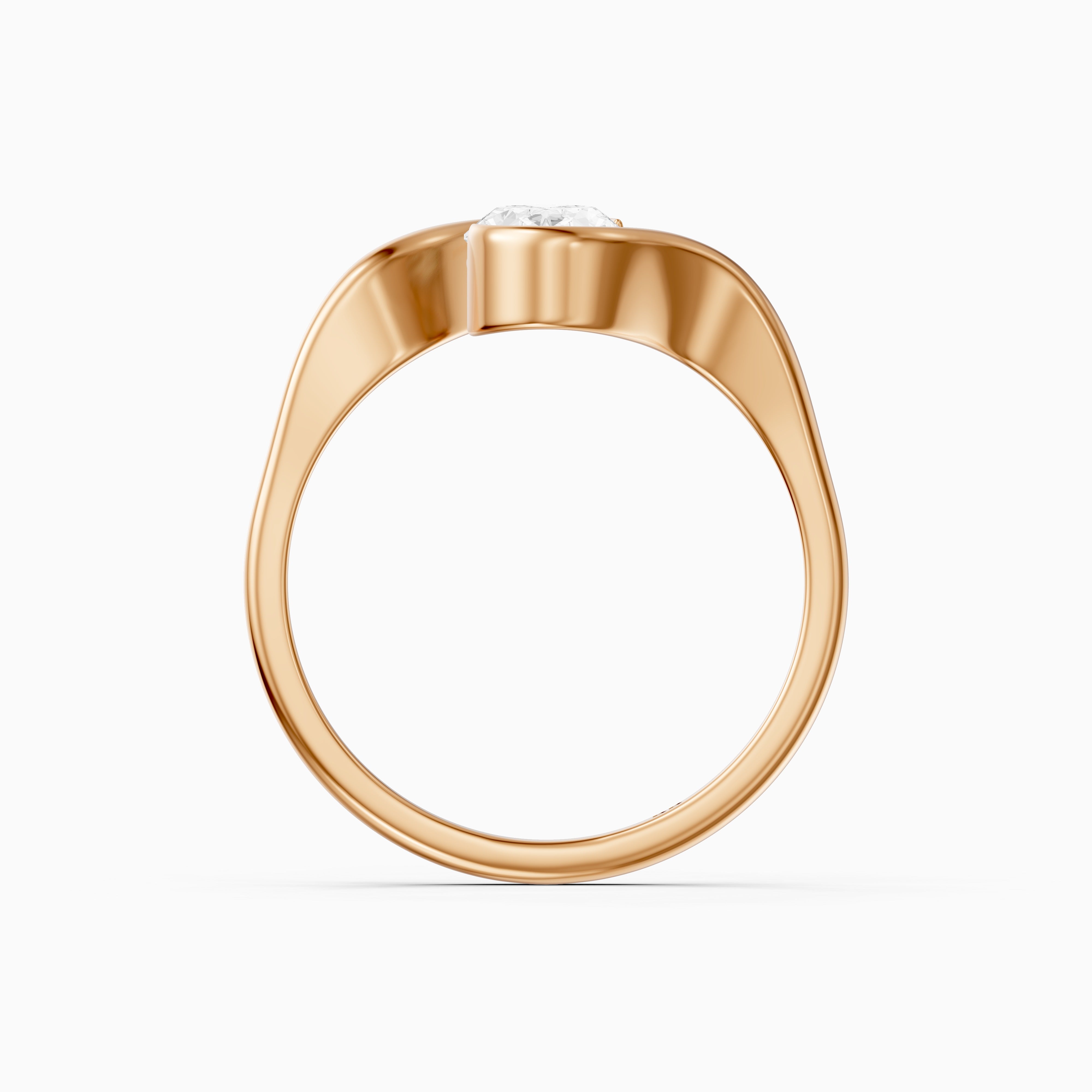 Brianna Oval Cut Bypass Lab Grown Diamond Engagement Ring