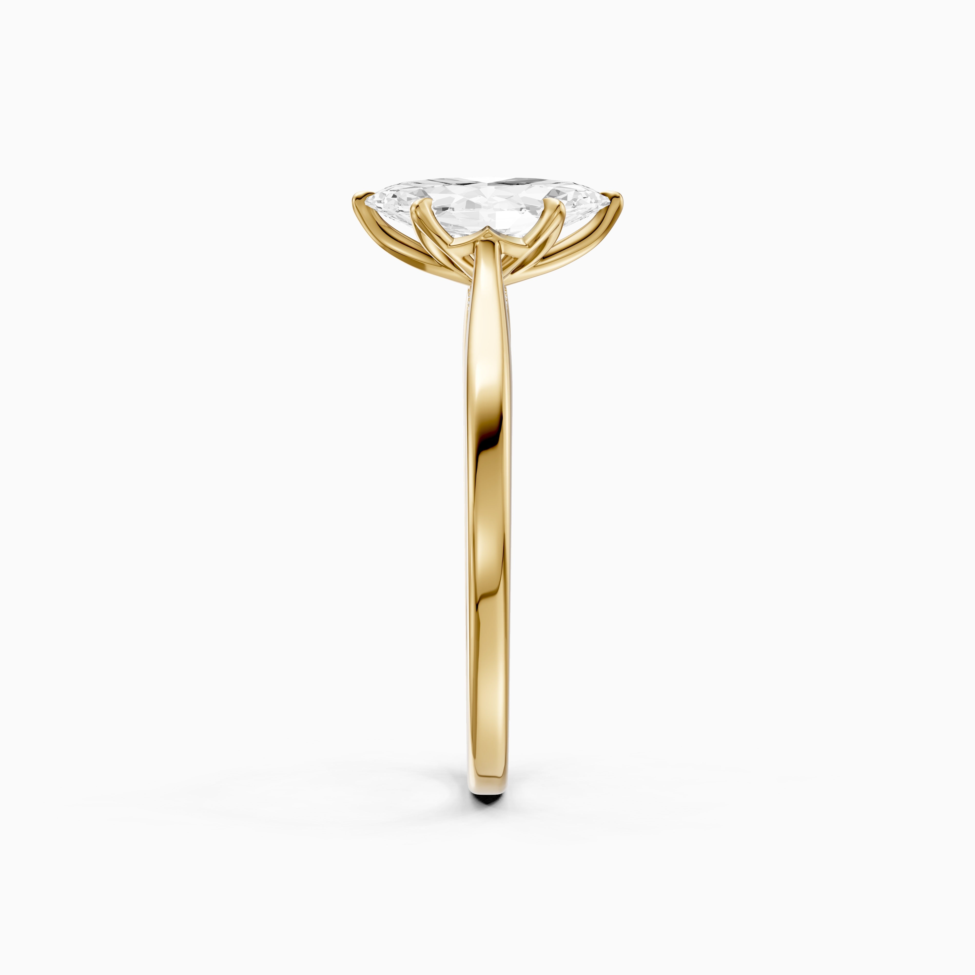 Morgan Marquise Hidden Halo Lab Grown Diamond Ring with Tulip Setting