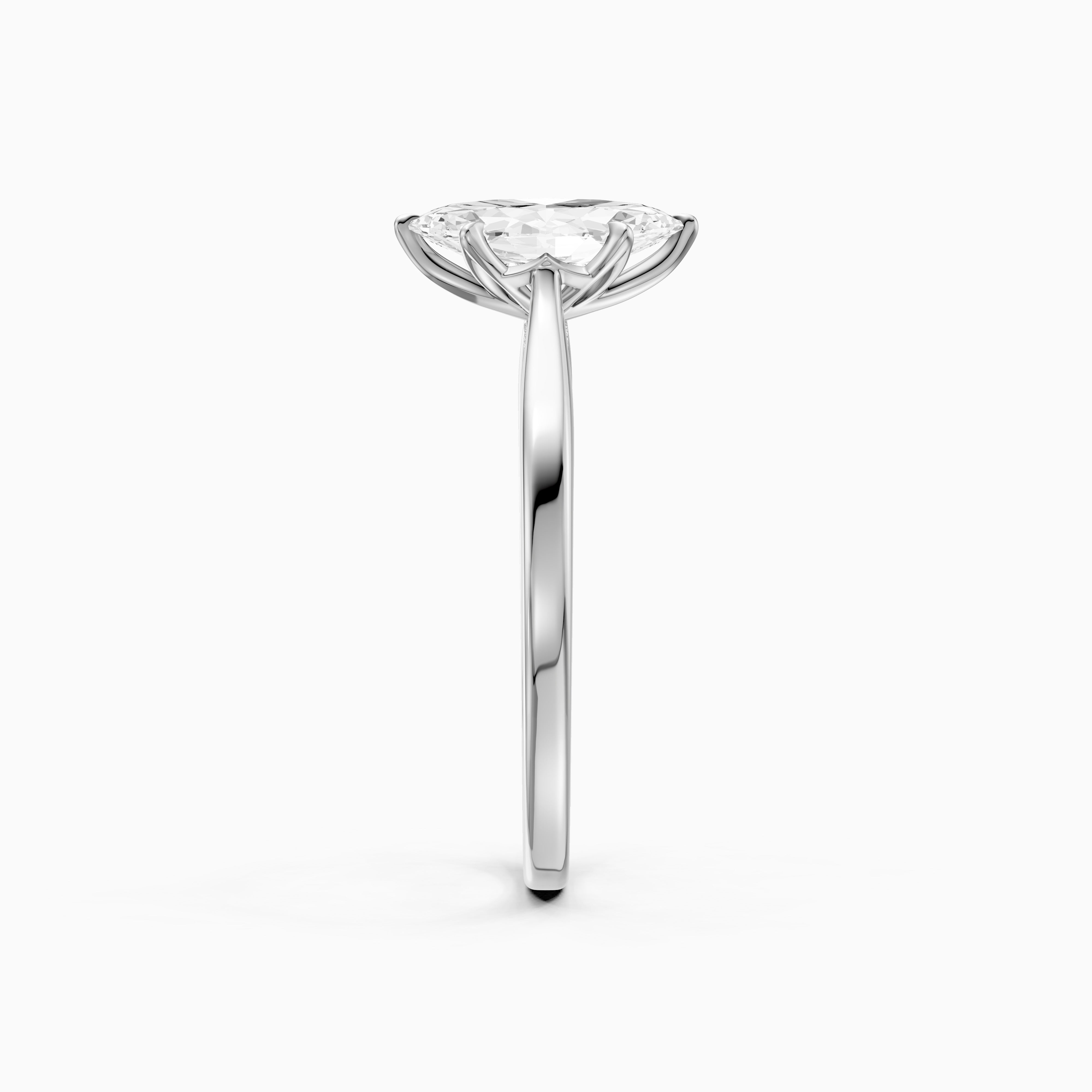 Morgan Marquise Hidden Halo Lab Grown Diamond Ring with Tulip Setting