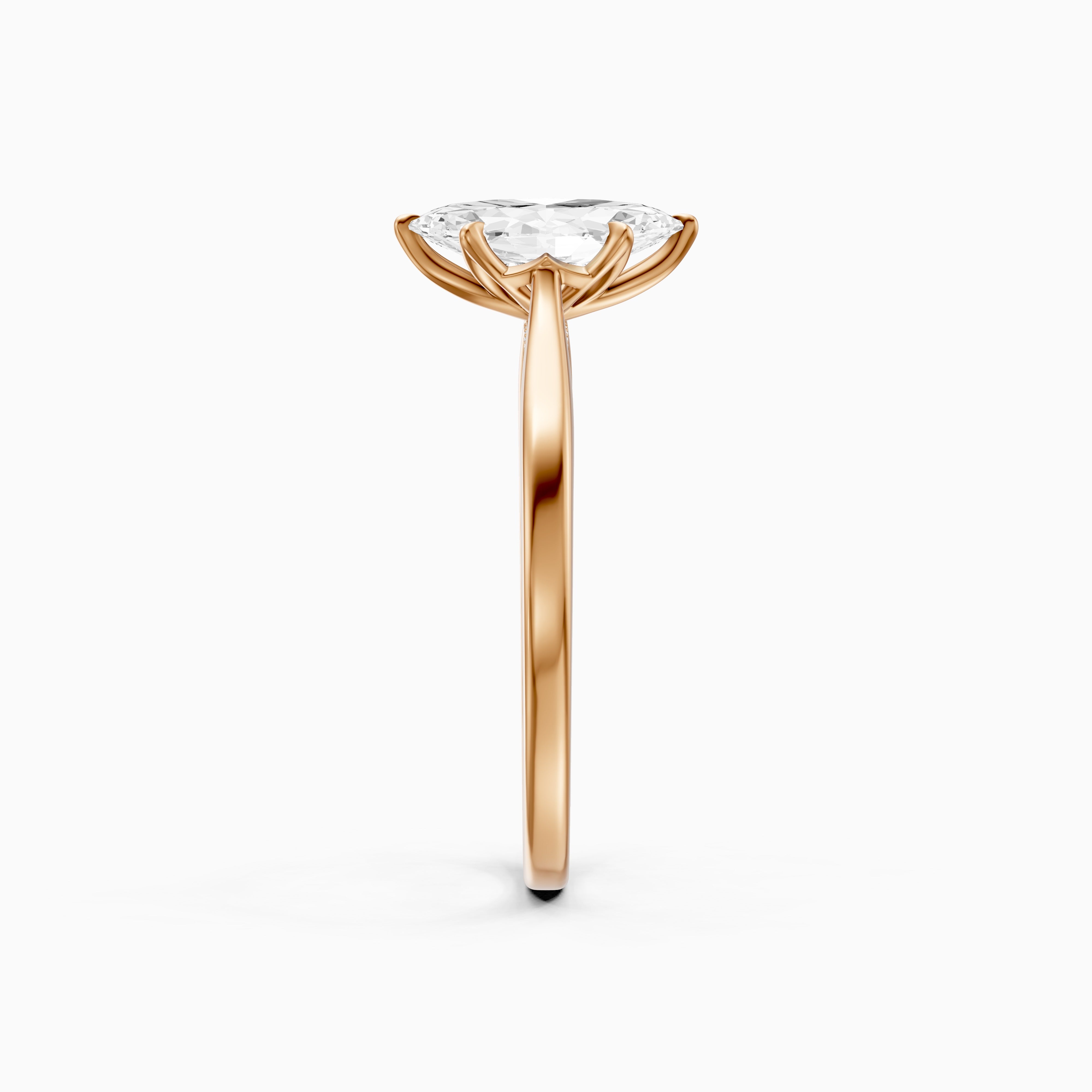 Morgan Marquise Hidden Halo Lab Grown Diamond Ring with Tulip Setting