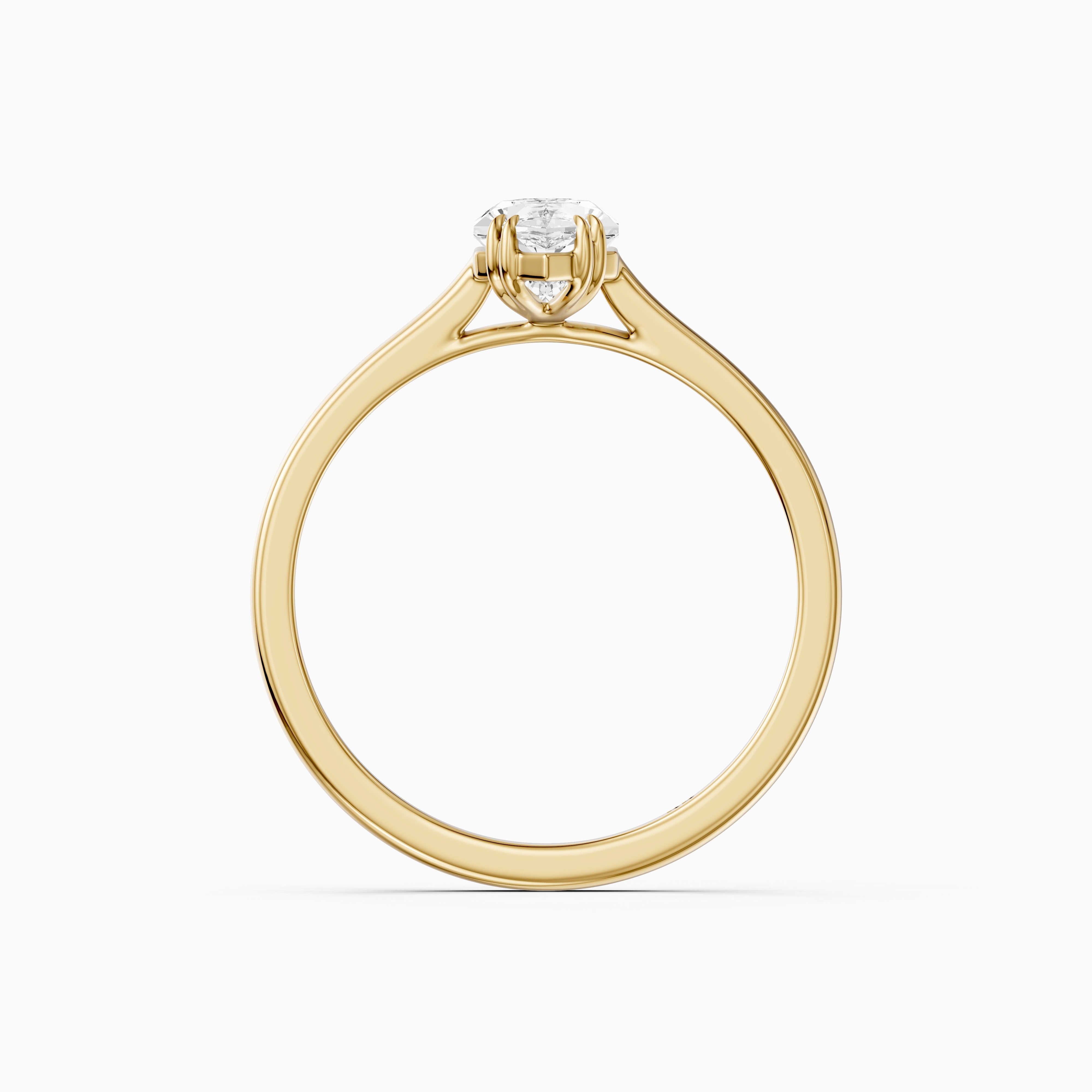 Amora Dutch Marquise Moissanite Diamond Solitaire Ring