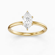 Alanna Dutch Marquise Lab Grown Diamond Ring with Hidden Halo