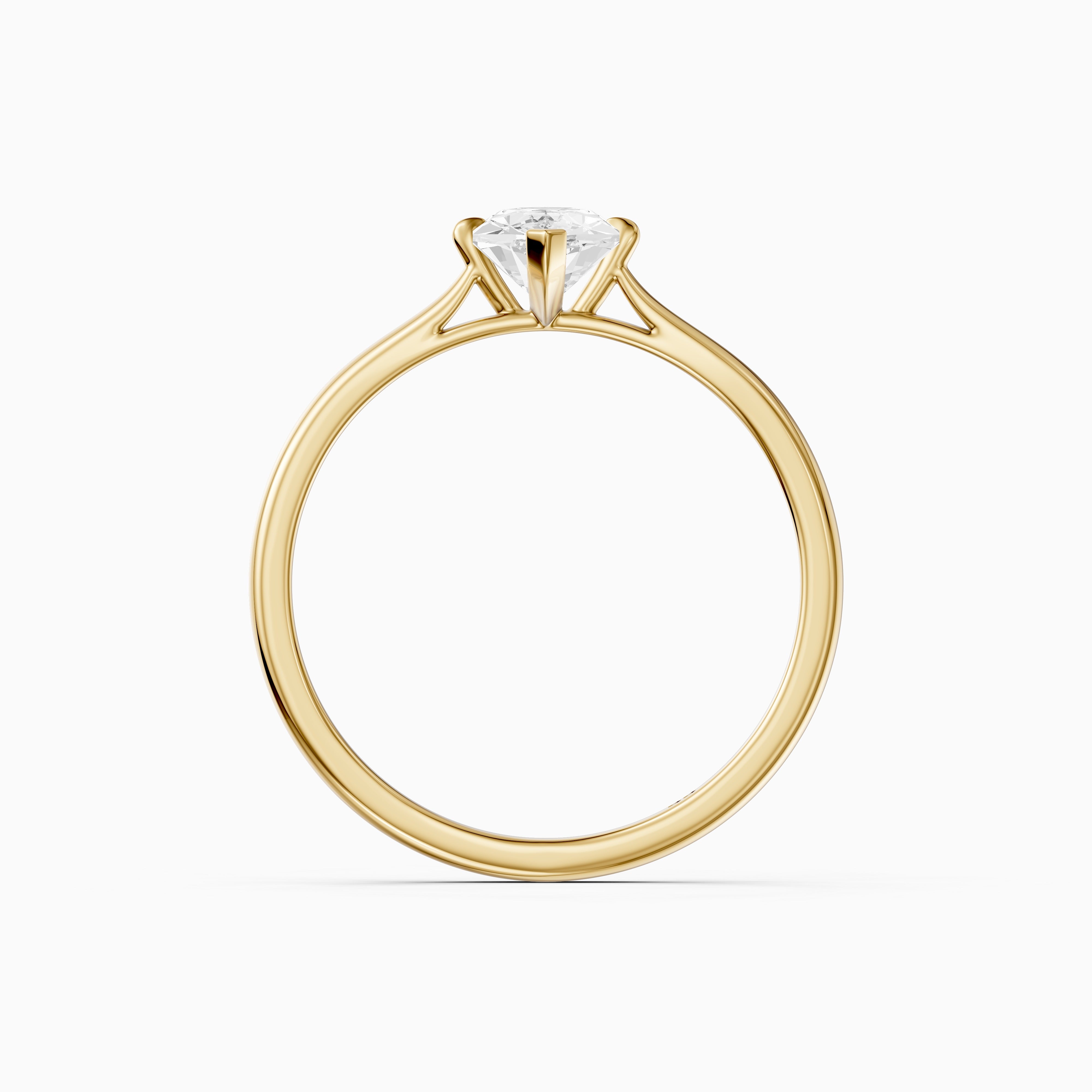 Mary Dutch Marquise Solitaire Moissanite Diamond Ring