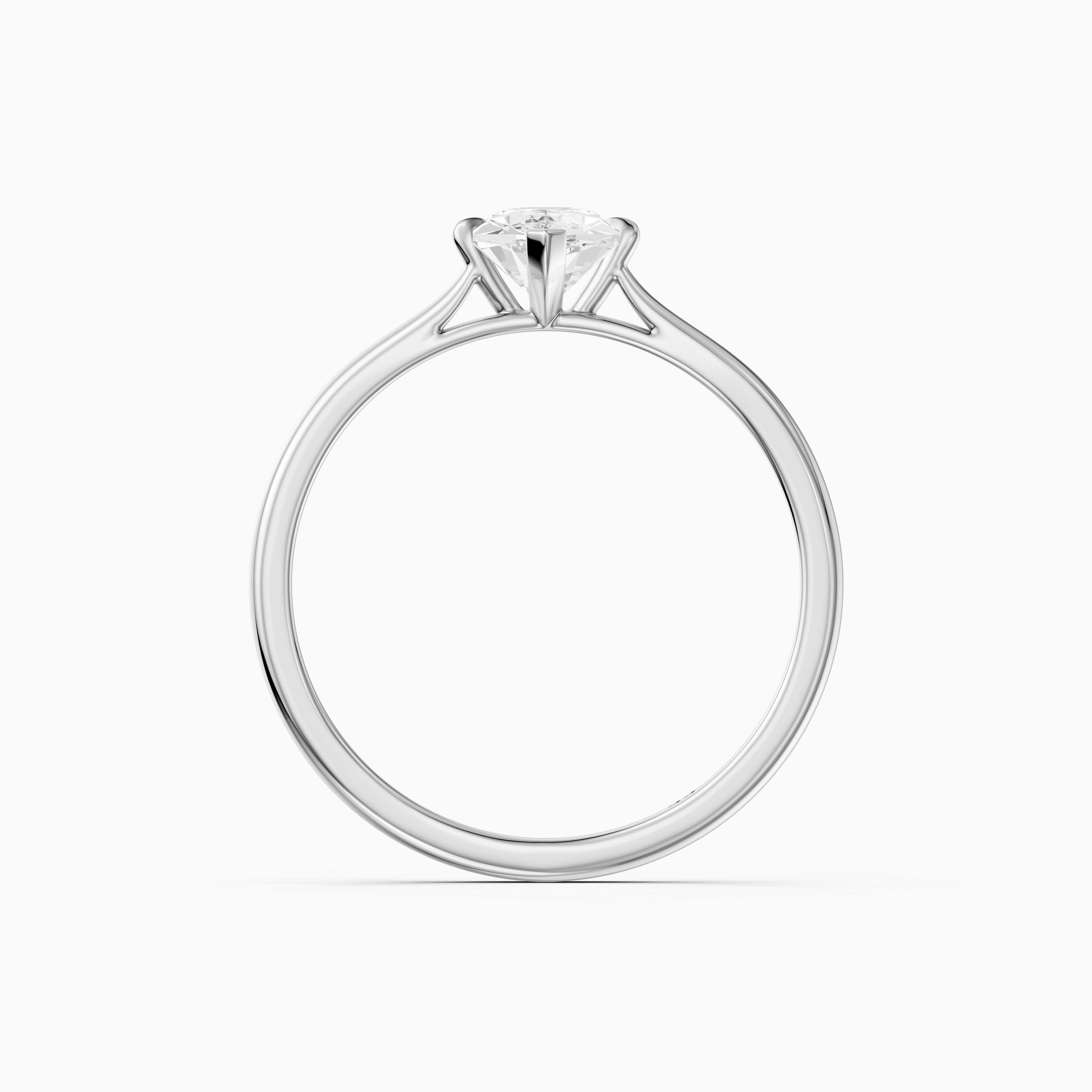 Mary Dutch Marquise Solitaire Moissanite Diamond Ring