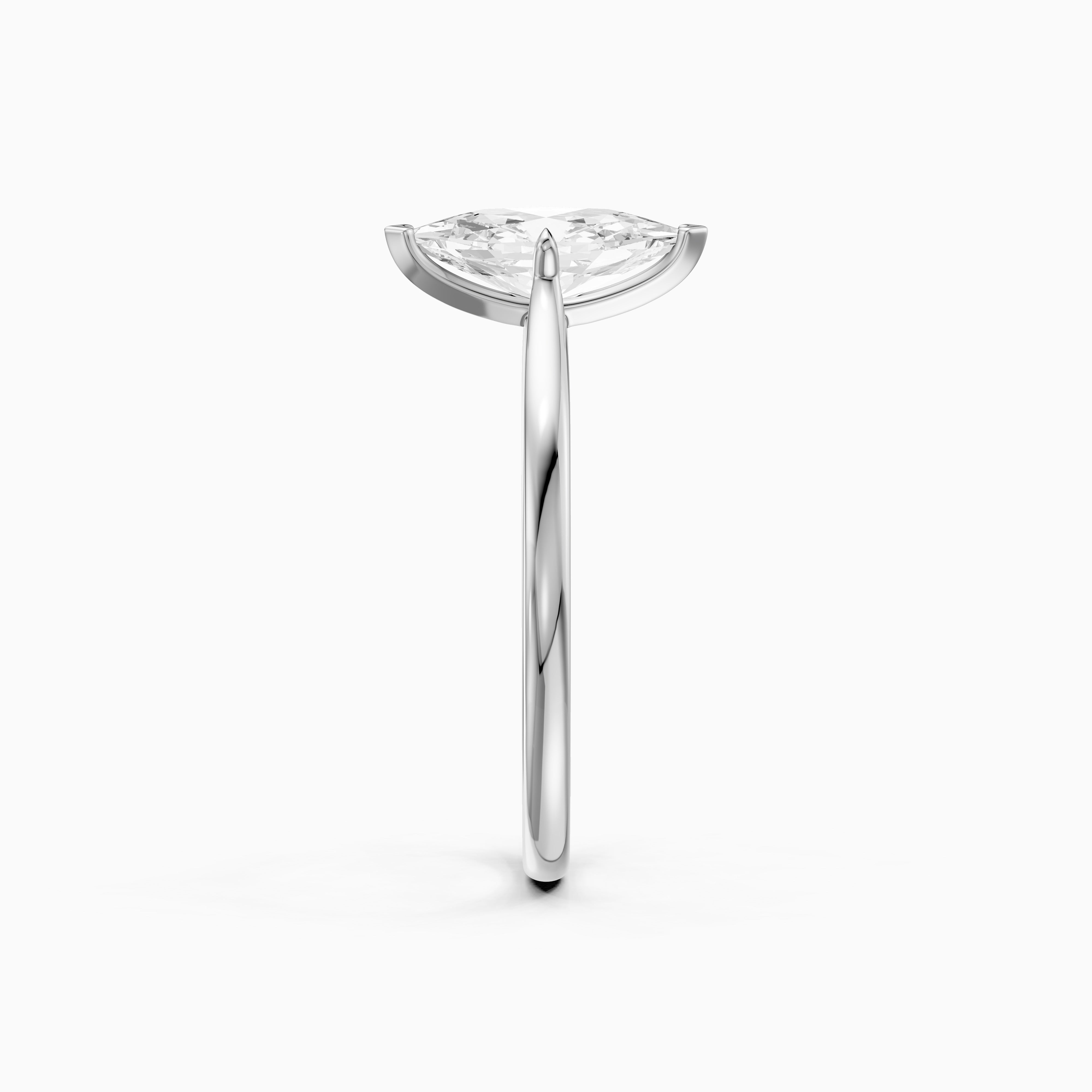 Mary Dutch Marquise Solitaire Moissanite Diamond Ring