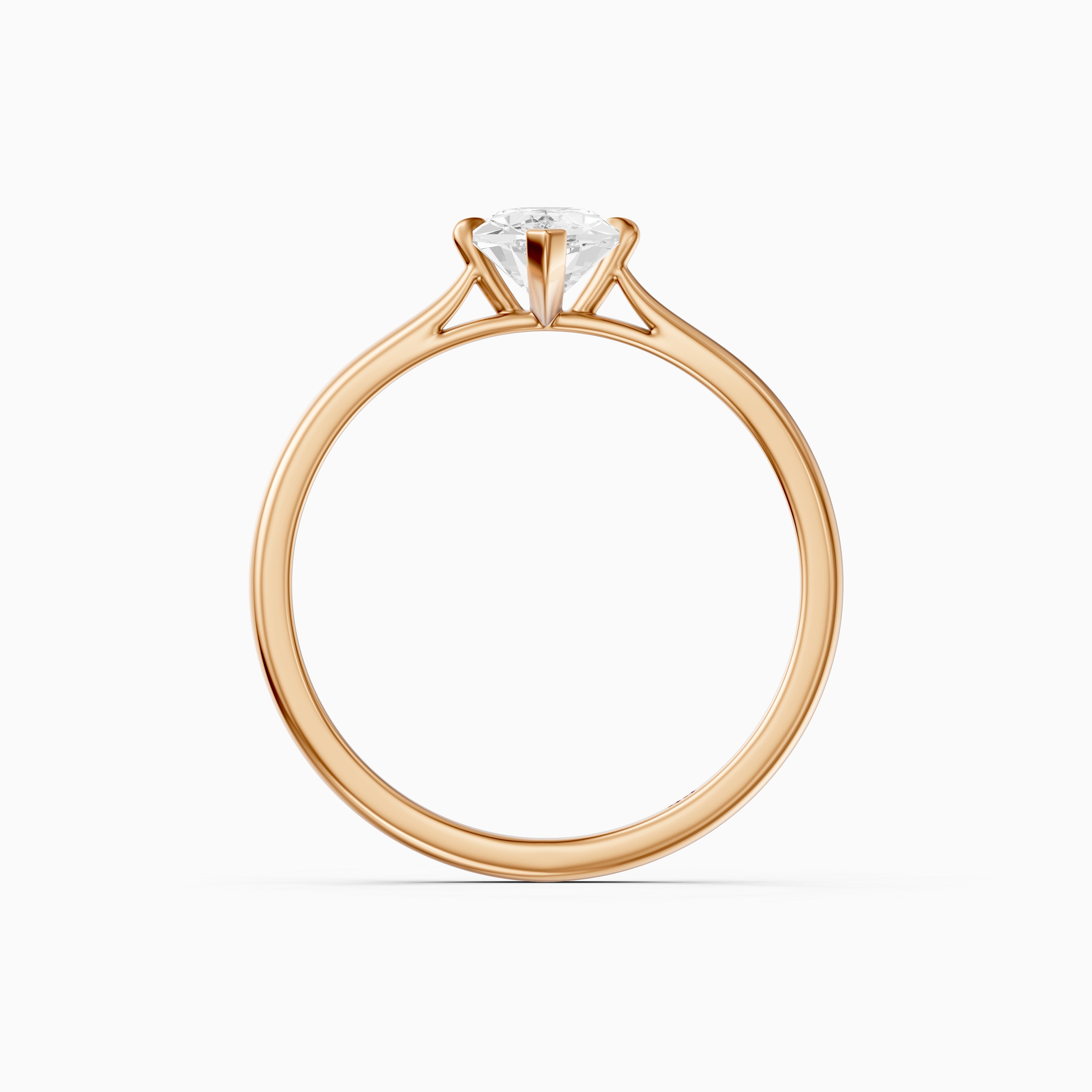 Mary Dutch Marquise Solitaire Moissanite Diamond Ring
