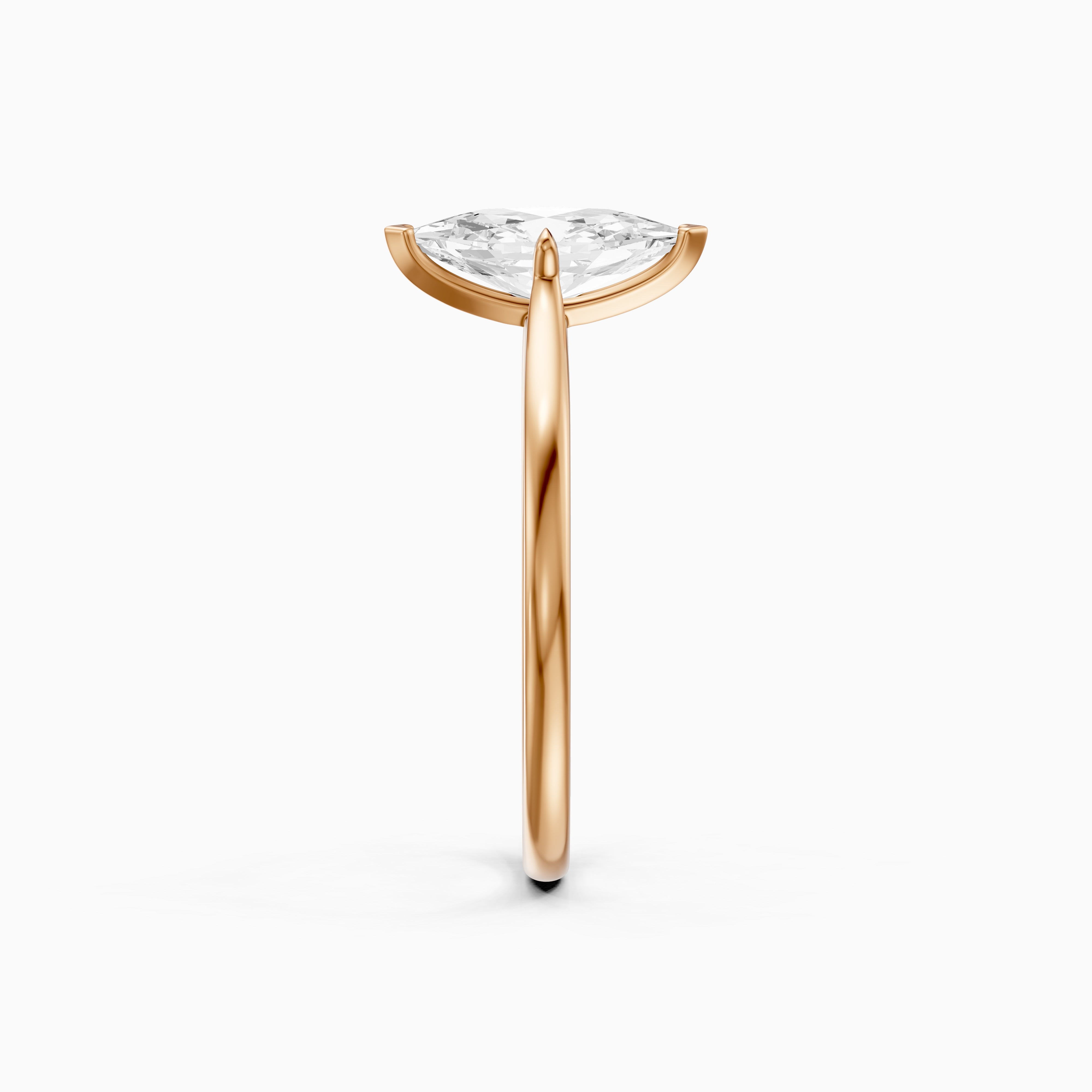 Mary Dutch Marquise Solitaire Moissanite Diamond Ring