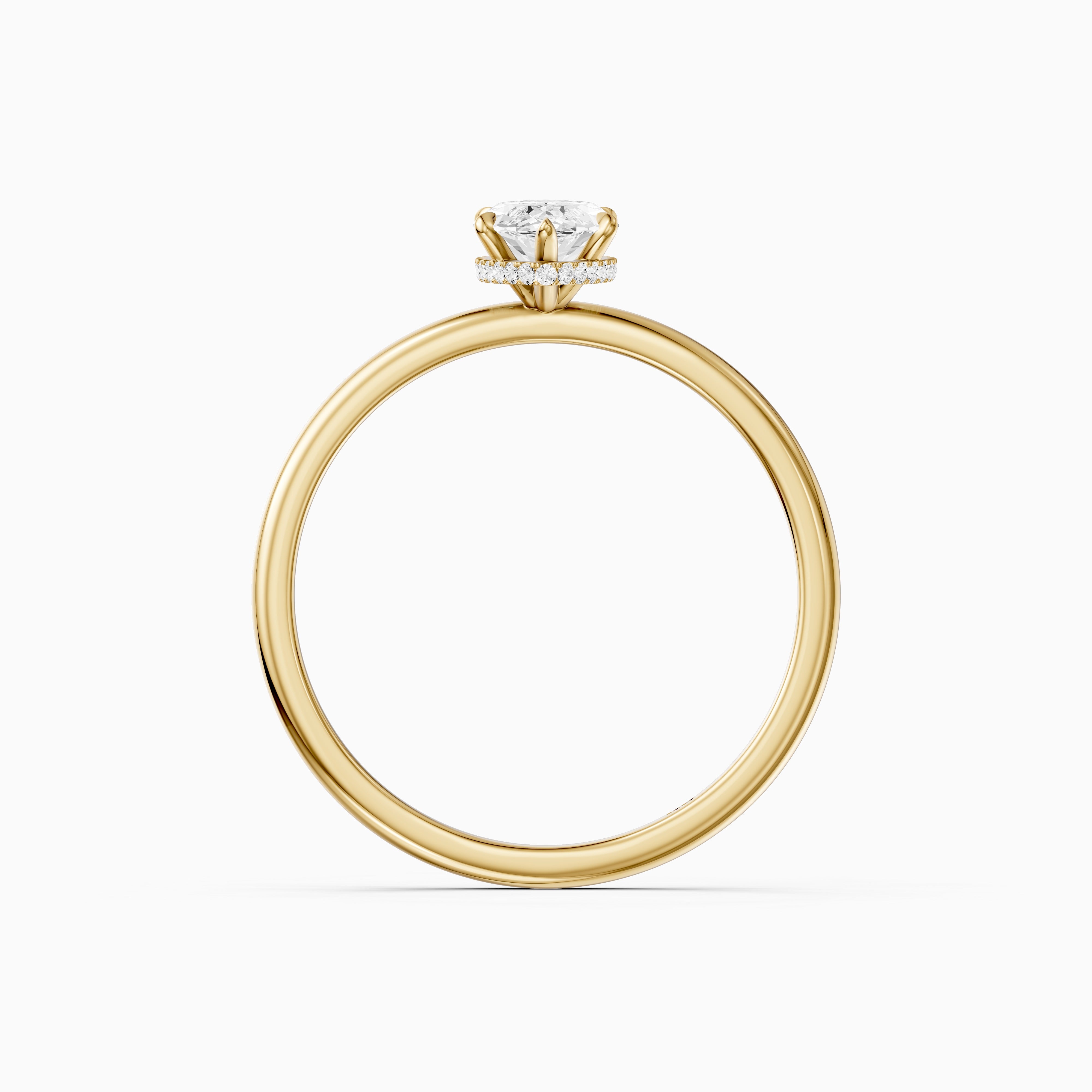 Rylee Marquise Cut Hidden Halo Lab Grown Diamond Ring