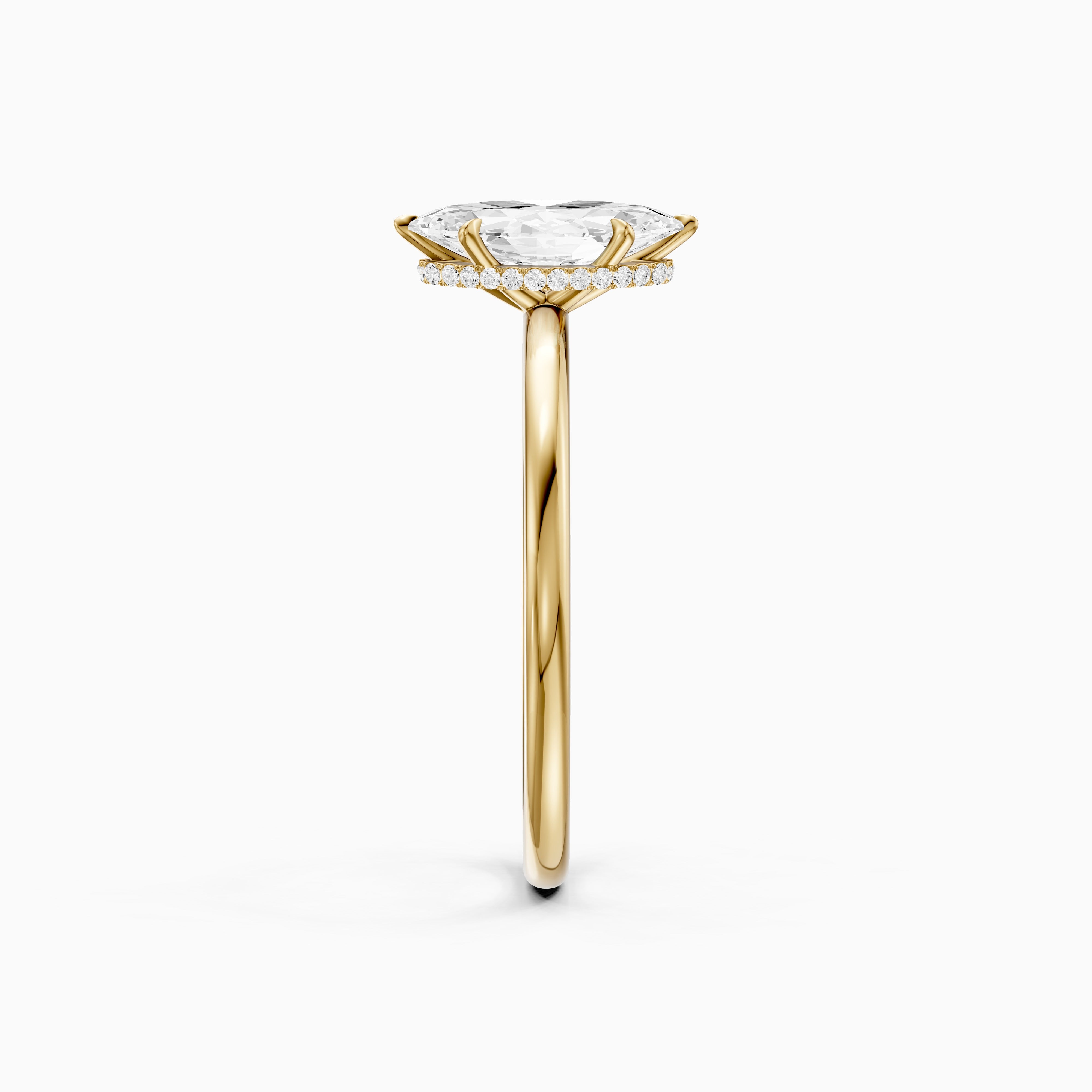 Rylee Marquise Cut Hidden Halo Lab Grown Diamond Ring