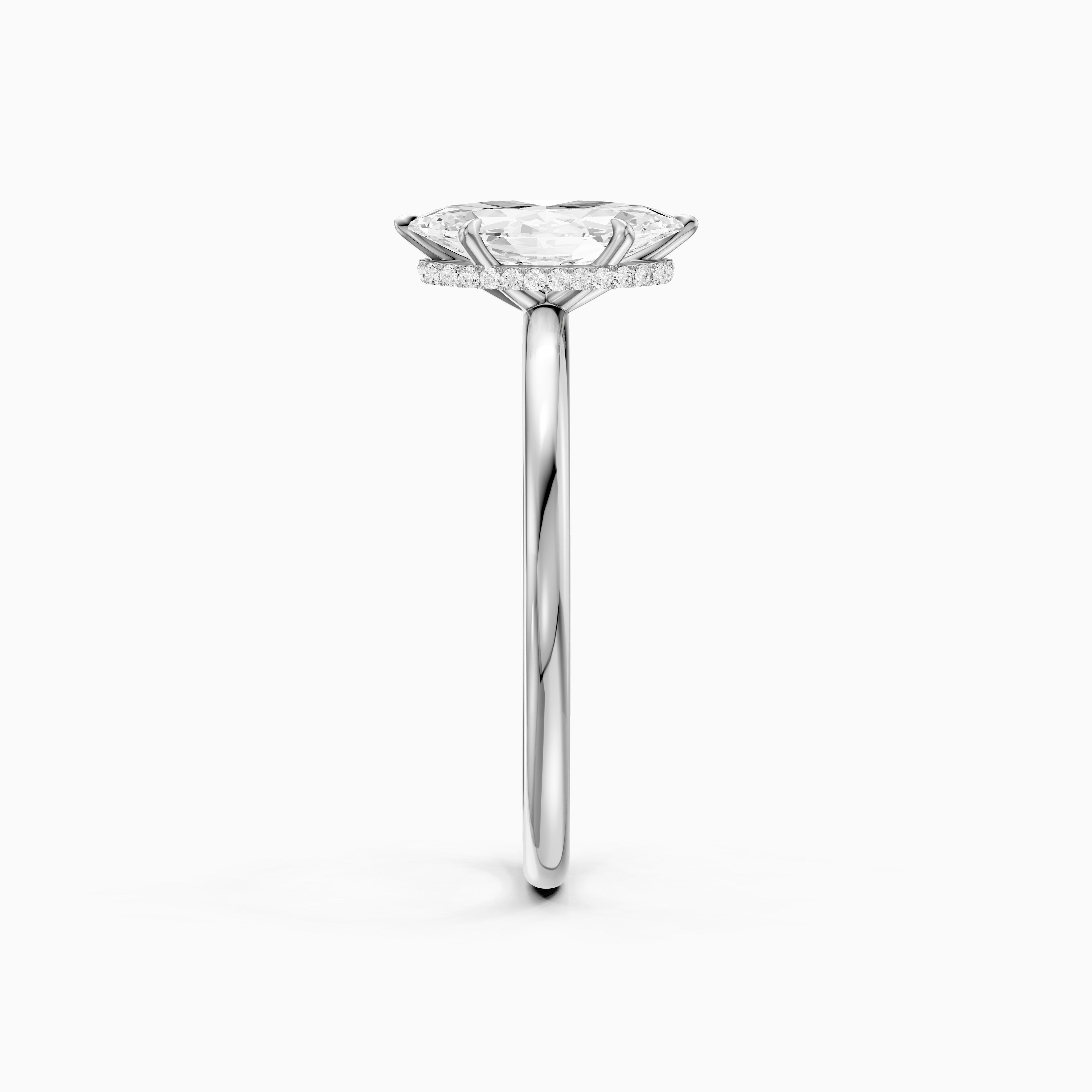 Rylee Marquise Cut Hidden Halo Lab Grown Diamond Ring