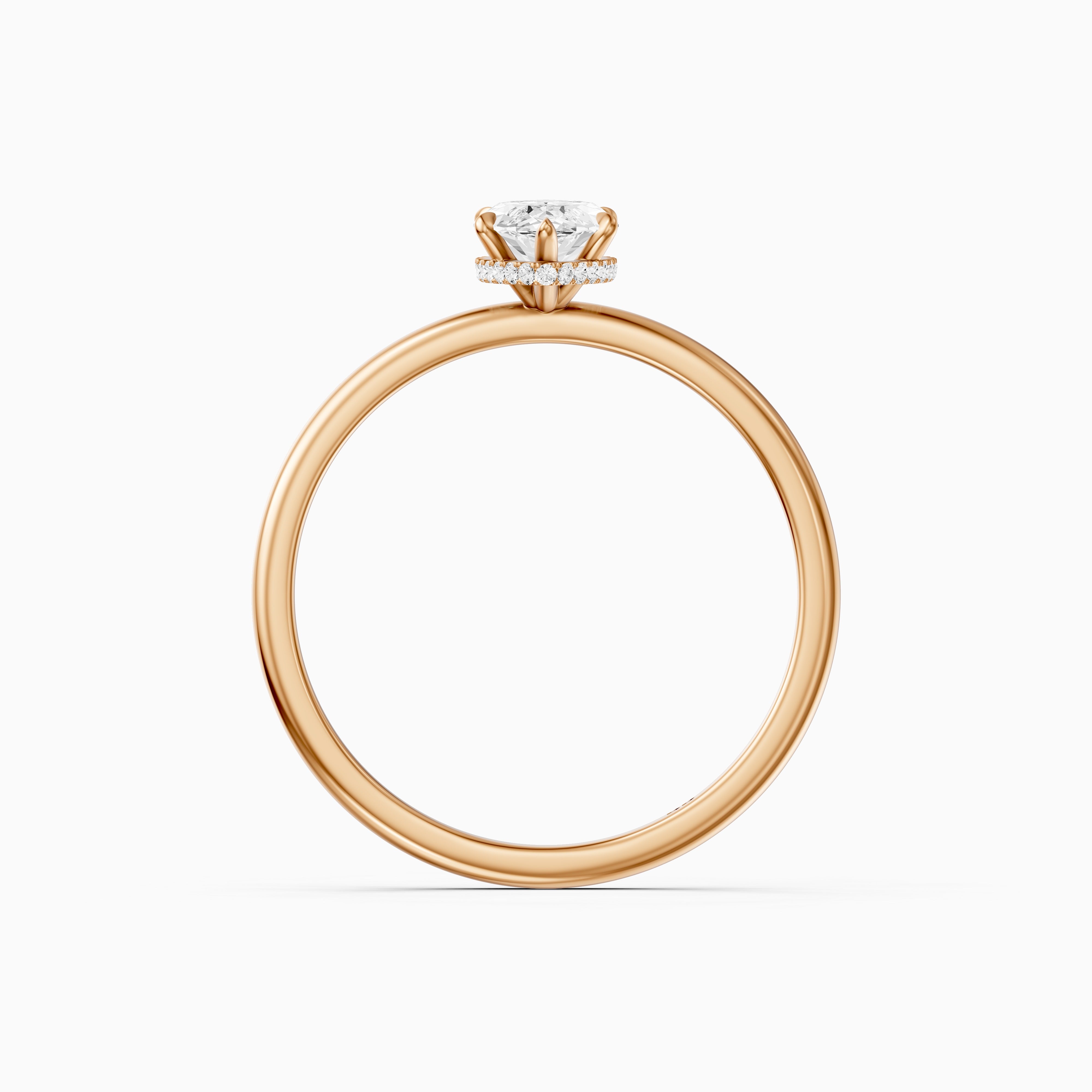 Rylee Marquise Cut Hidden Halo Lab Grown Diamond Ring