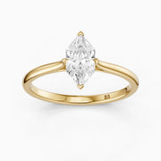 Alina Dutch Marquise Cut Hidden Halo Lab Grown Diamond Ring