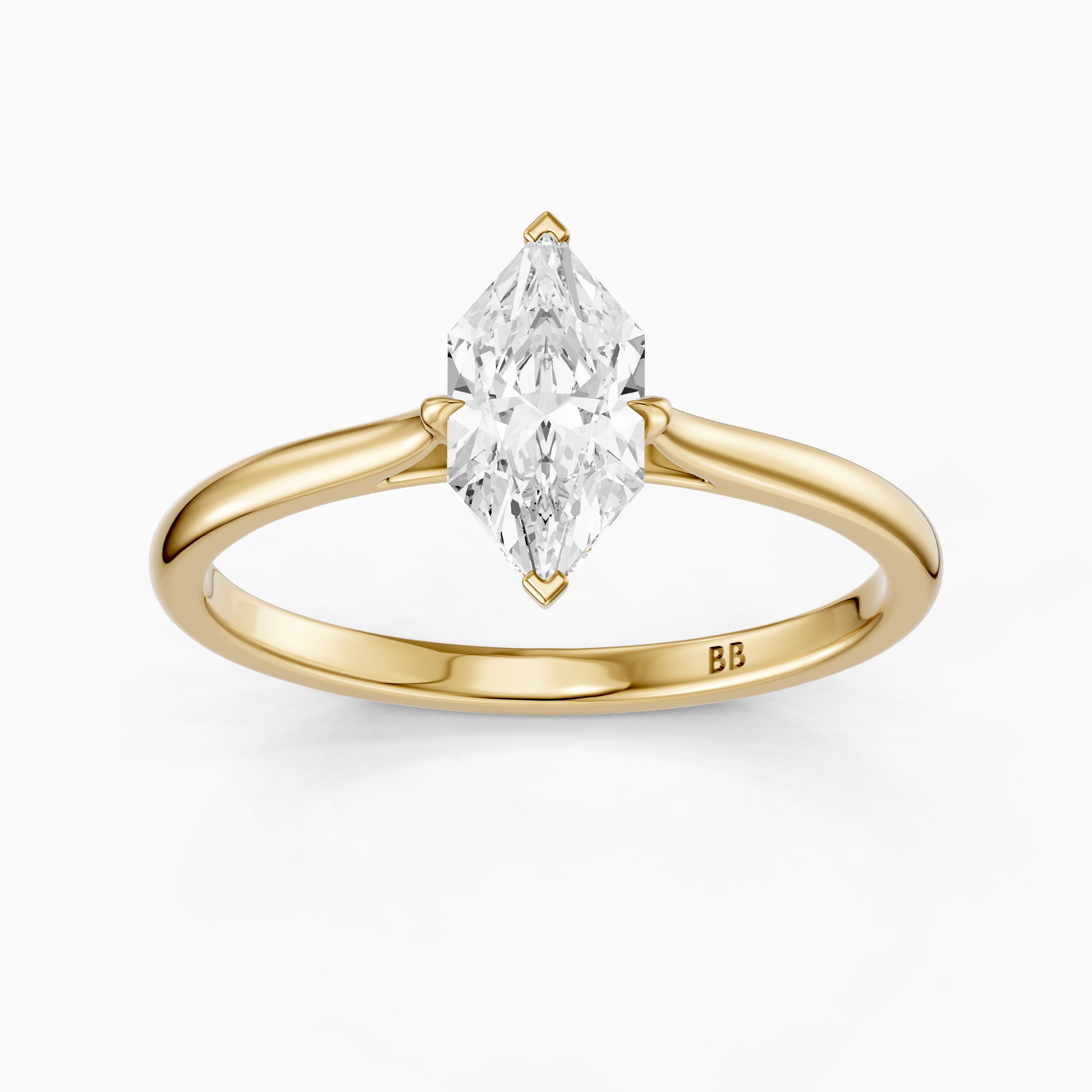 Alina Dutch Marquise Cut Hidden Halo Lab Grown Diamond Ring