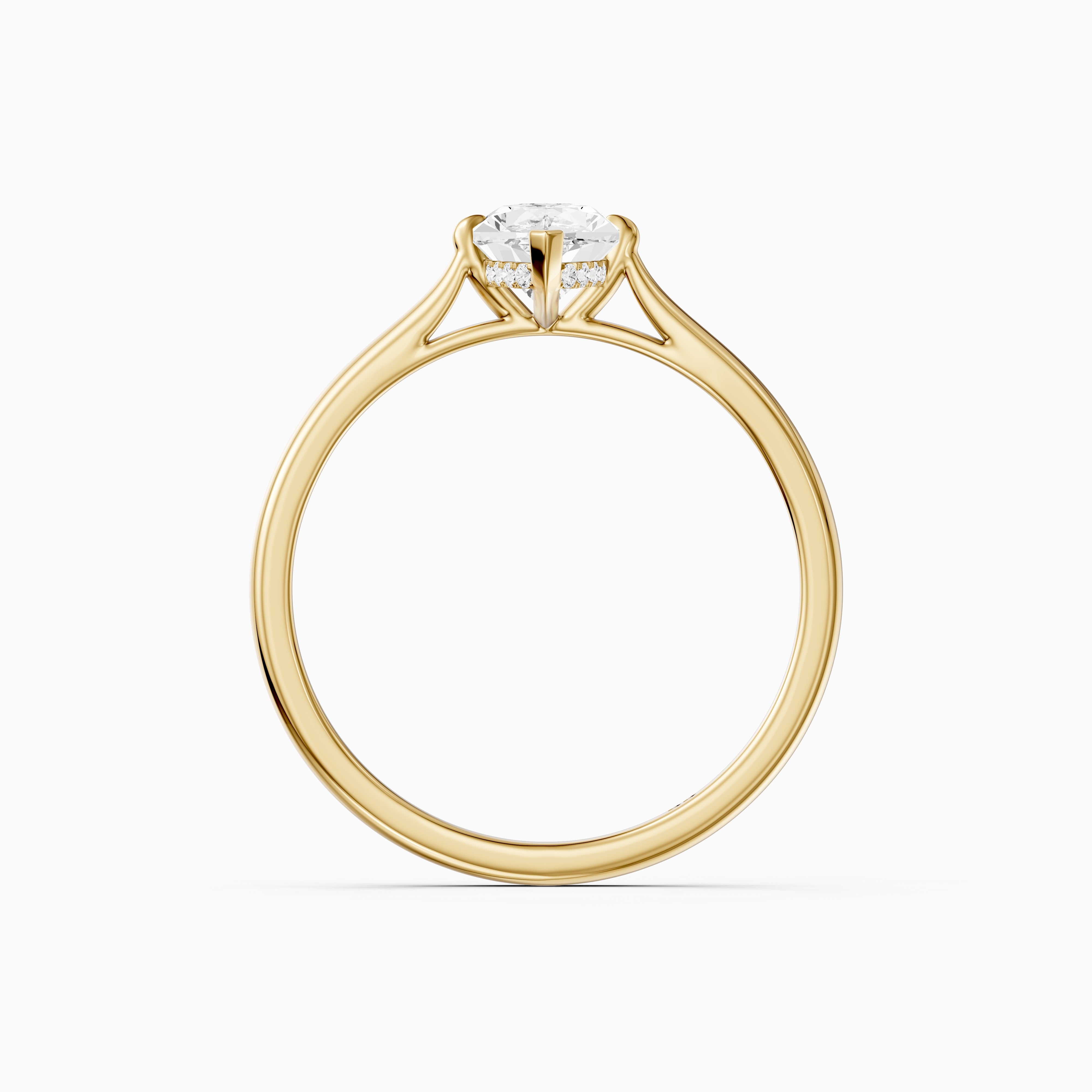 Alina Dutch Marquise Cut Hidden Halo Moissanite Diamond Ring