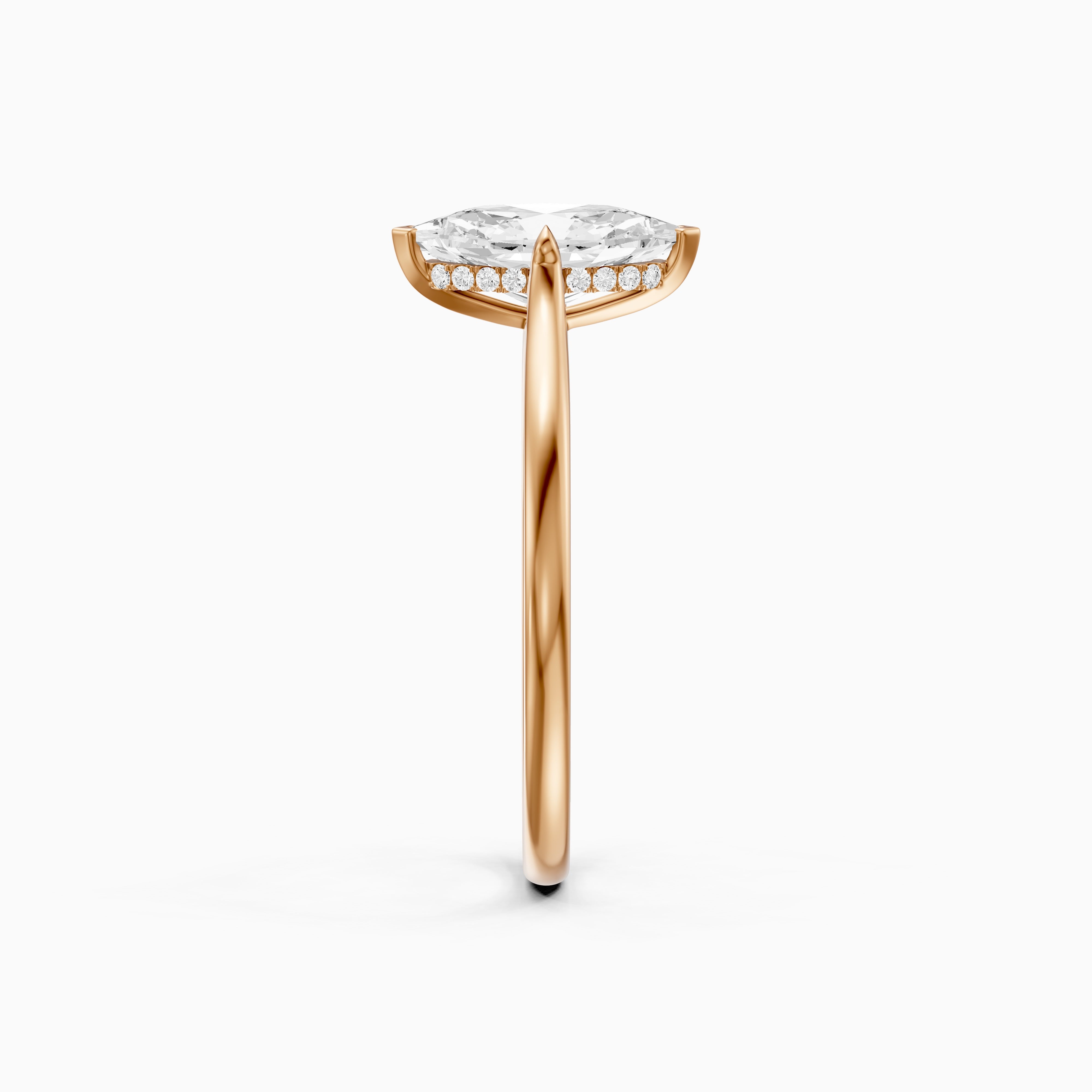 Alina Dutch Marquise Cut Hidden Halo Moissanite Diamond Ring
