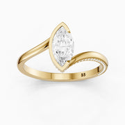 Sienna Marquise Cut Bezel Lab Grown Diamond Ring