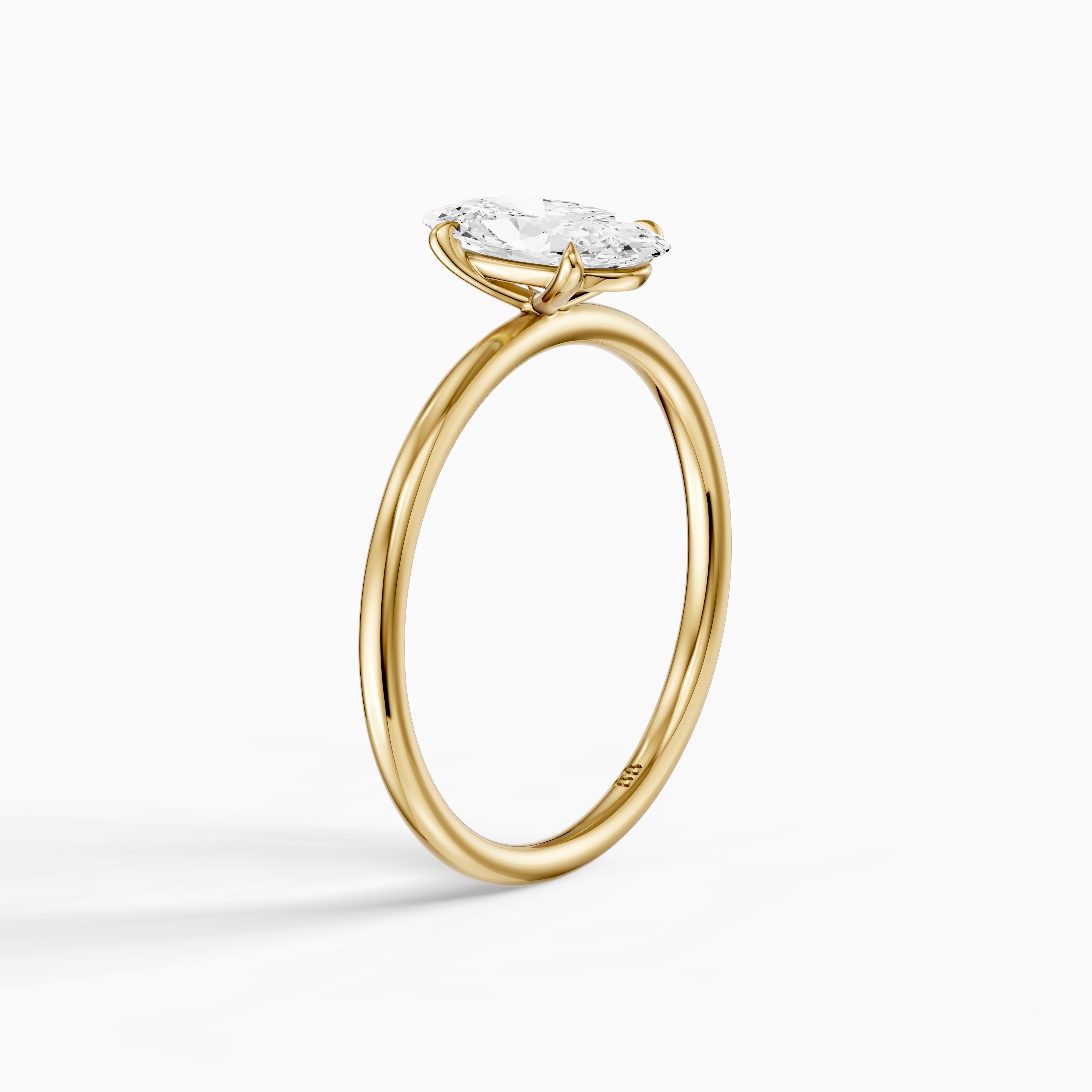 Valerie Moval Cut Solitaire Lab Grown Diamond Engagement Ring