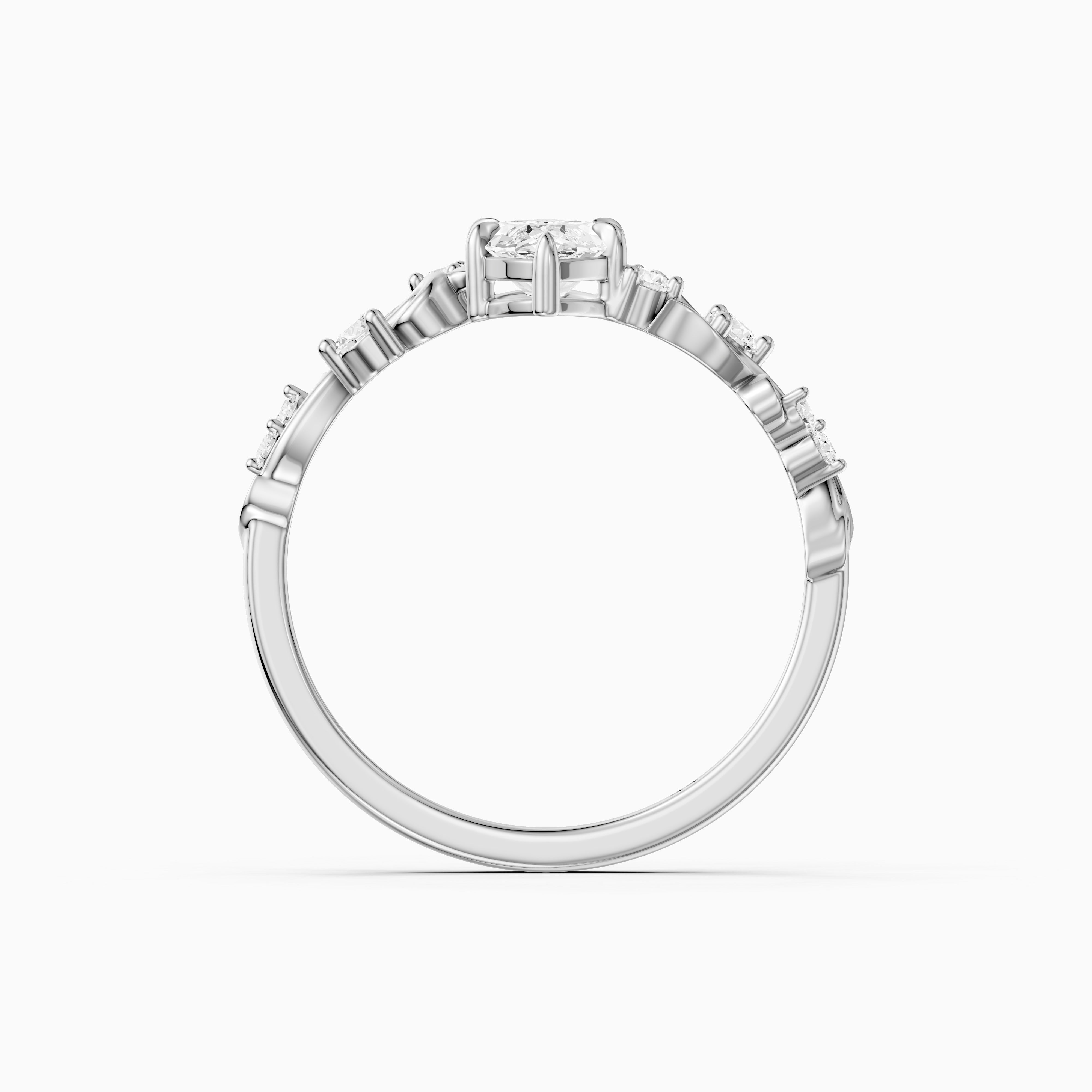 Lennon Marquise Cut Nature Inspired Lab Grown Diamond Ring