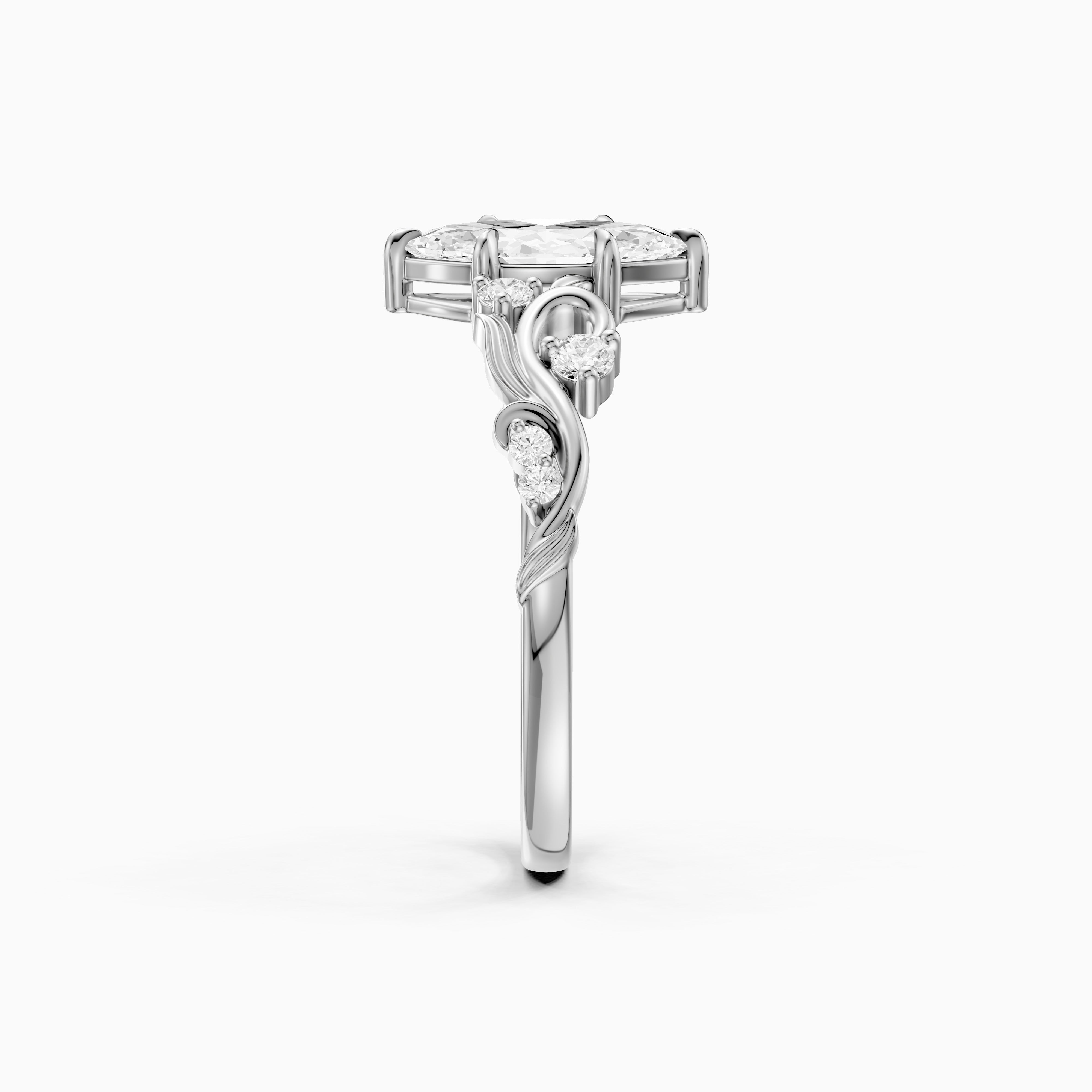 Lennon Marquise Cut Nature Inspired Lab Grown Diamond Ring